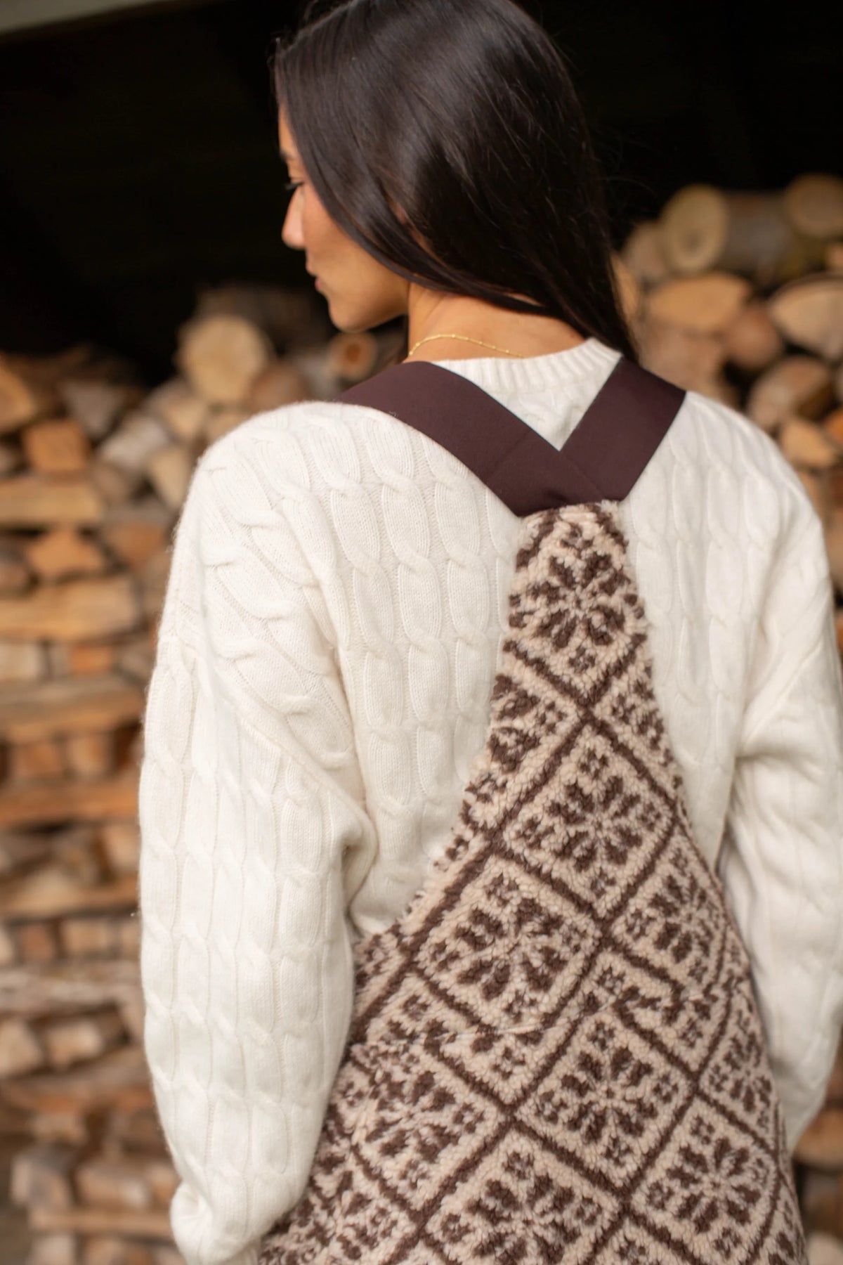 Scout Overalls - Chocolate Jacquard-Marea-Happy on Main