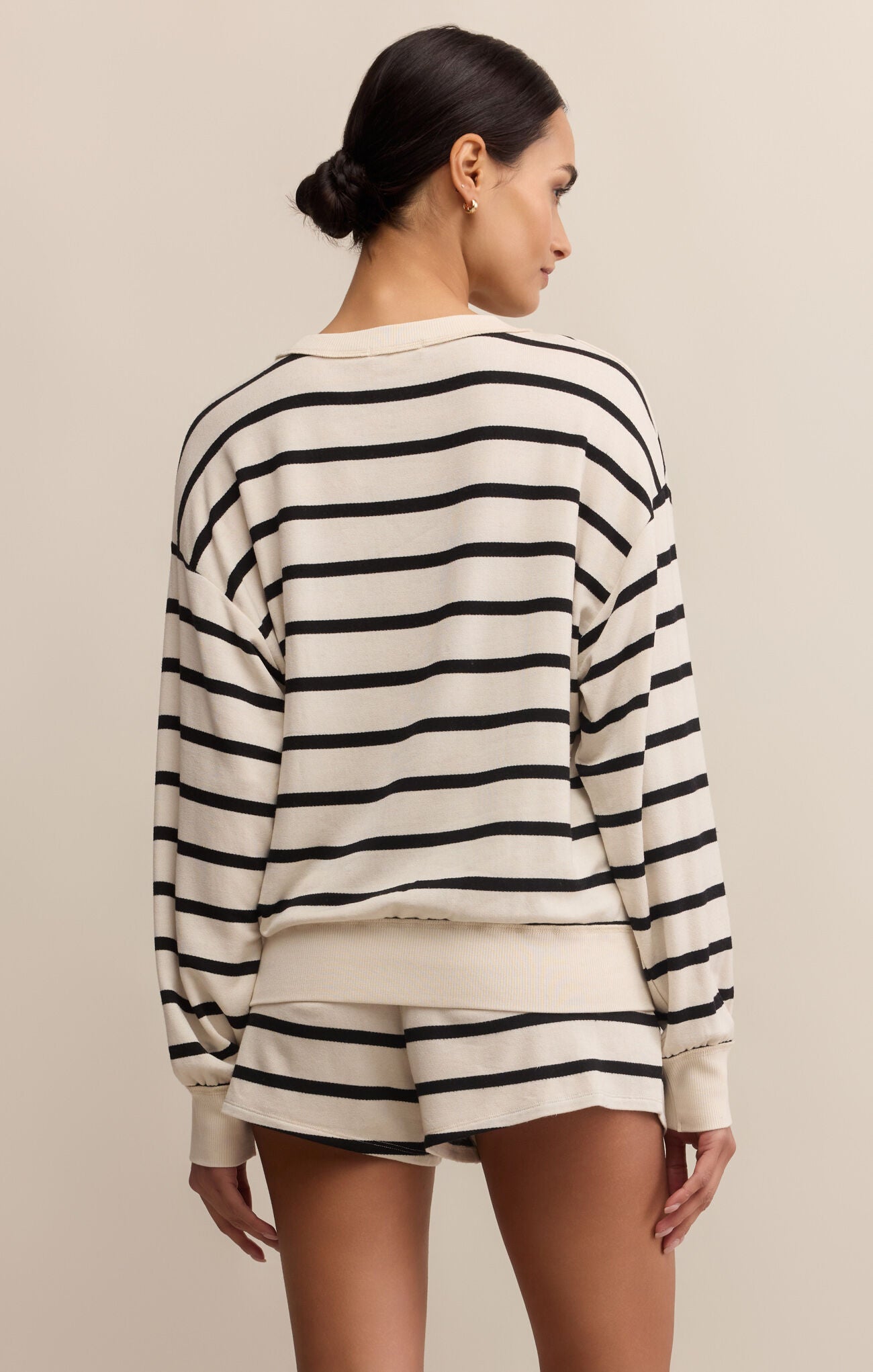 Stand Out Striped Sweatshirt-Sweatshirts-Happy on Main