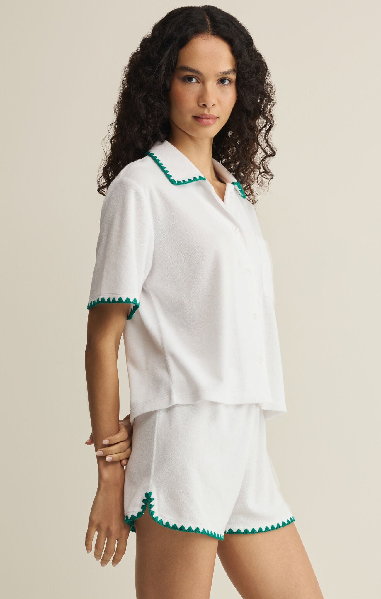 MILES TERRY SHIRT - WHITE-Z Supply-Happy on Main