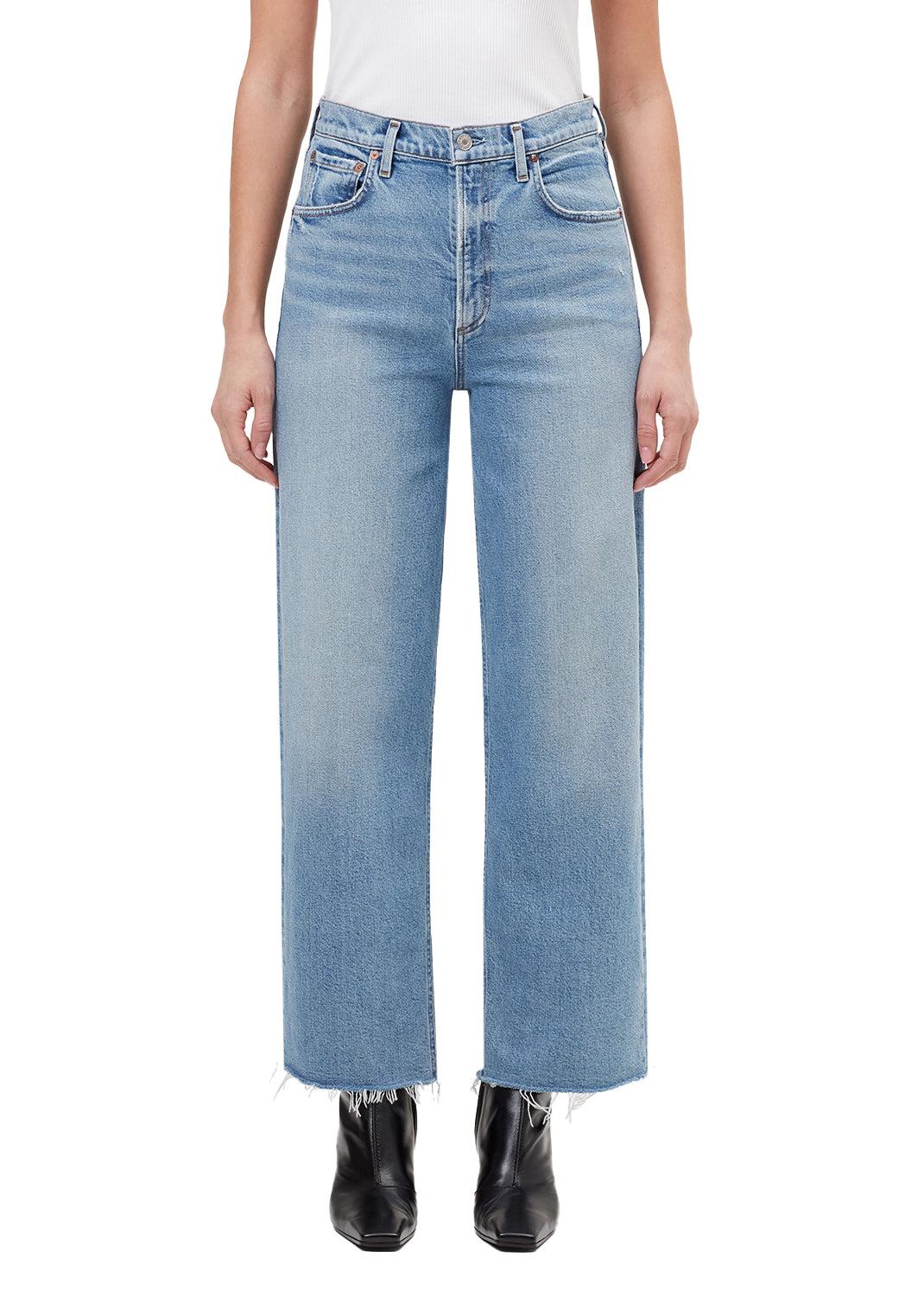 Ren Wide Leg Cut Hem-Novelty Jeans-Happy on Main