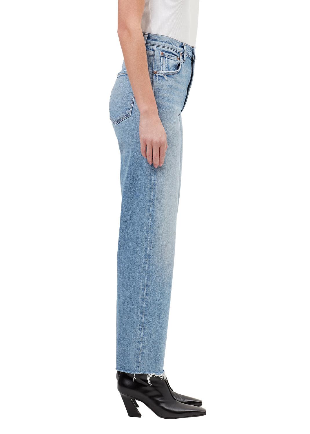 Ren Wide Leg Cut Hem-Novelty Jeans-Happy on Main