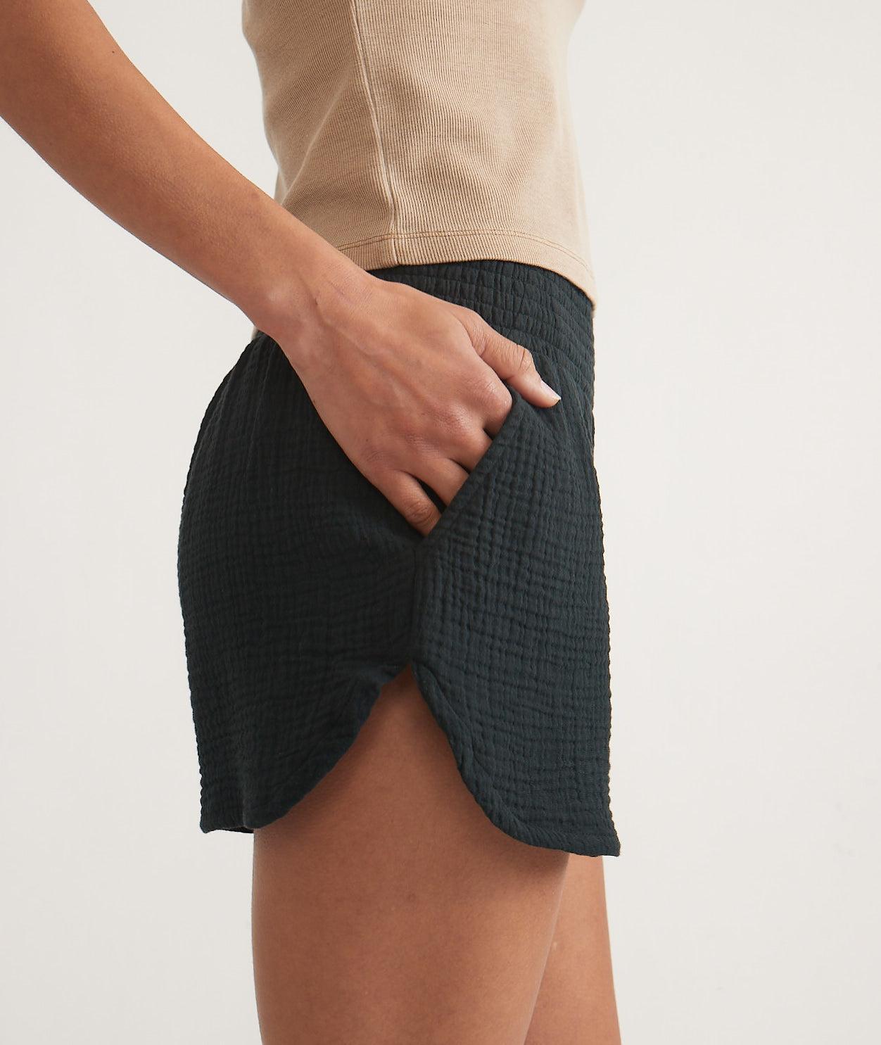 Cali Double Cloth Short-Shorts-Happy on Main