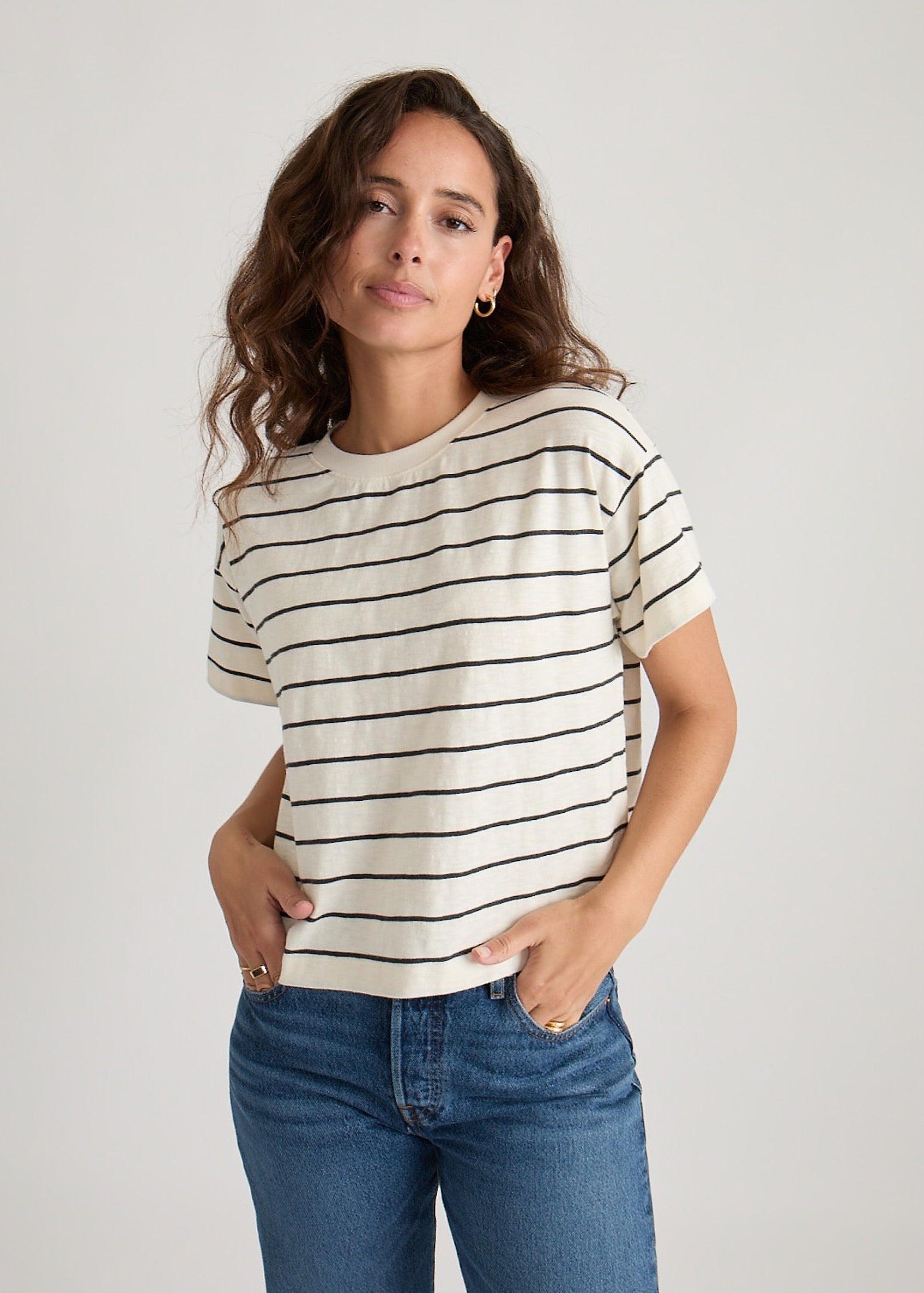 Vintage Slub Crop Tee-Basic Tanks + Tees-Happy on Main