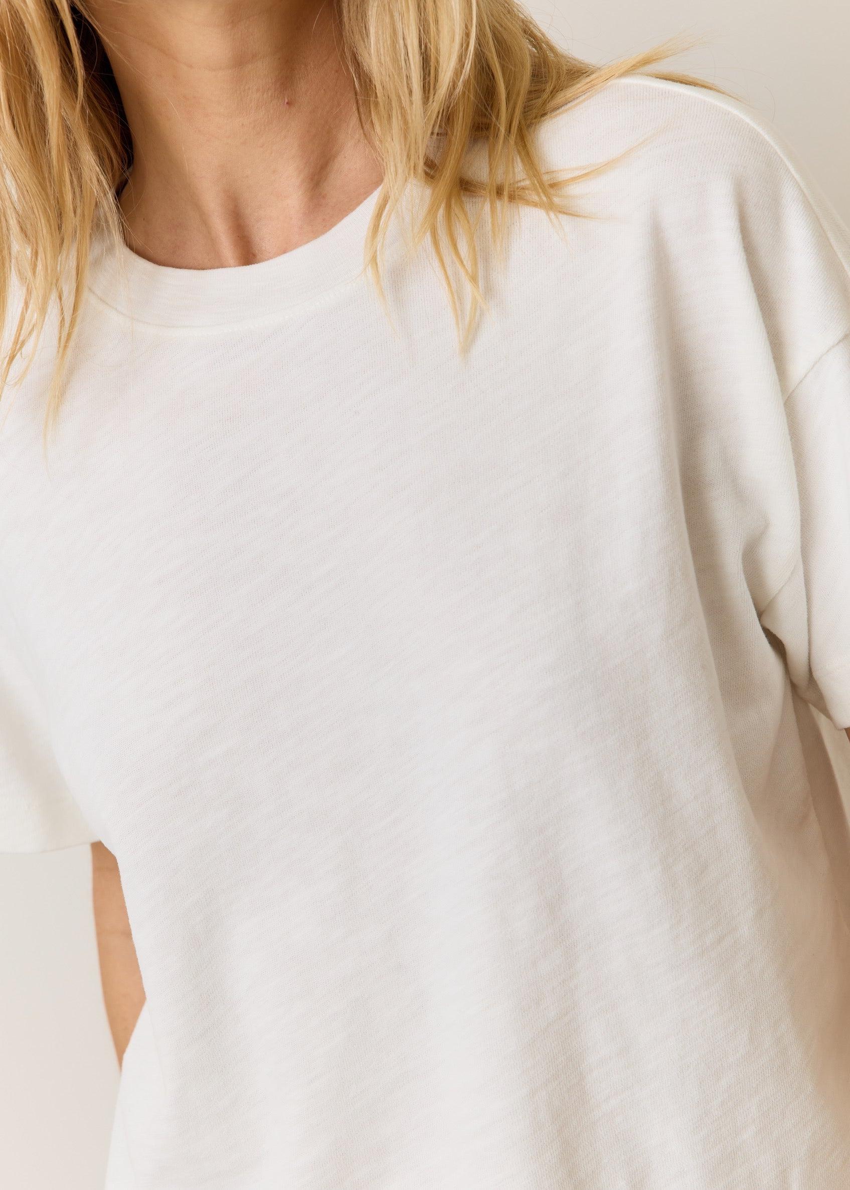 Vintage Slub Crop Tee-Basic Tanks + Tees-Happy on Main