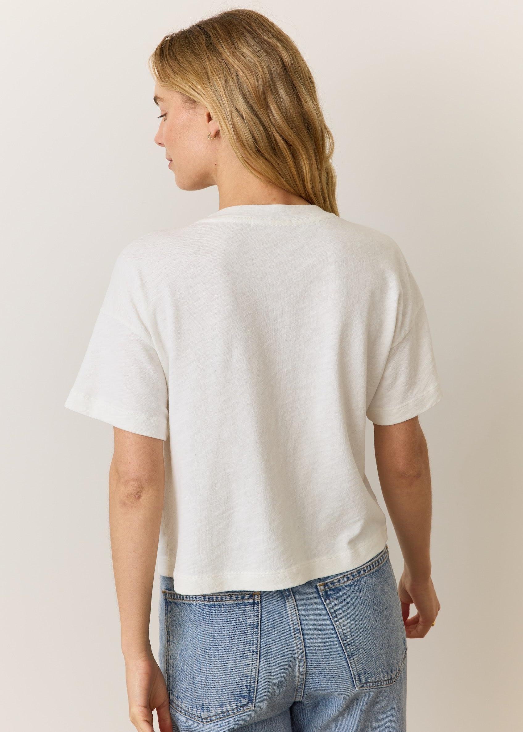 Vintage Slub Crop Tee-Basic Tanks + Tees-Happy on Main