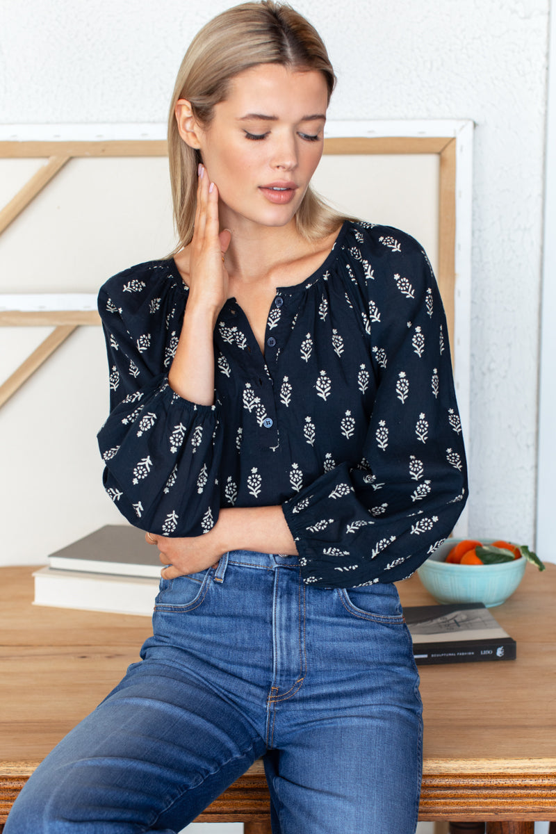 Frances Blouse 2-Casual Tops-Happy on Main