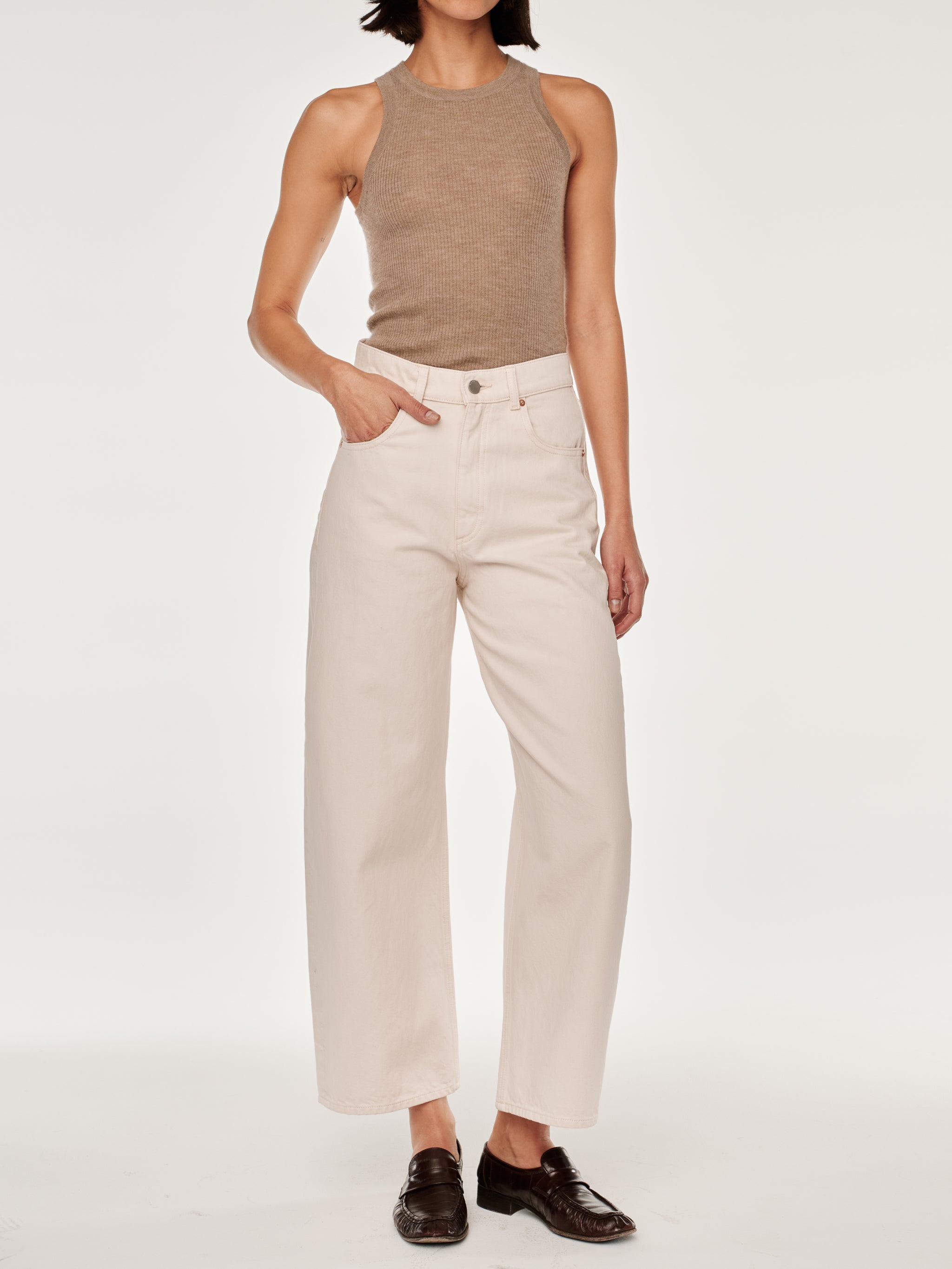 Taylor Relaxed Barrel : HIgh Rise-Core Jeans-Happy on Main