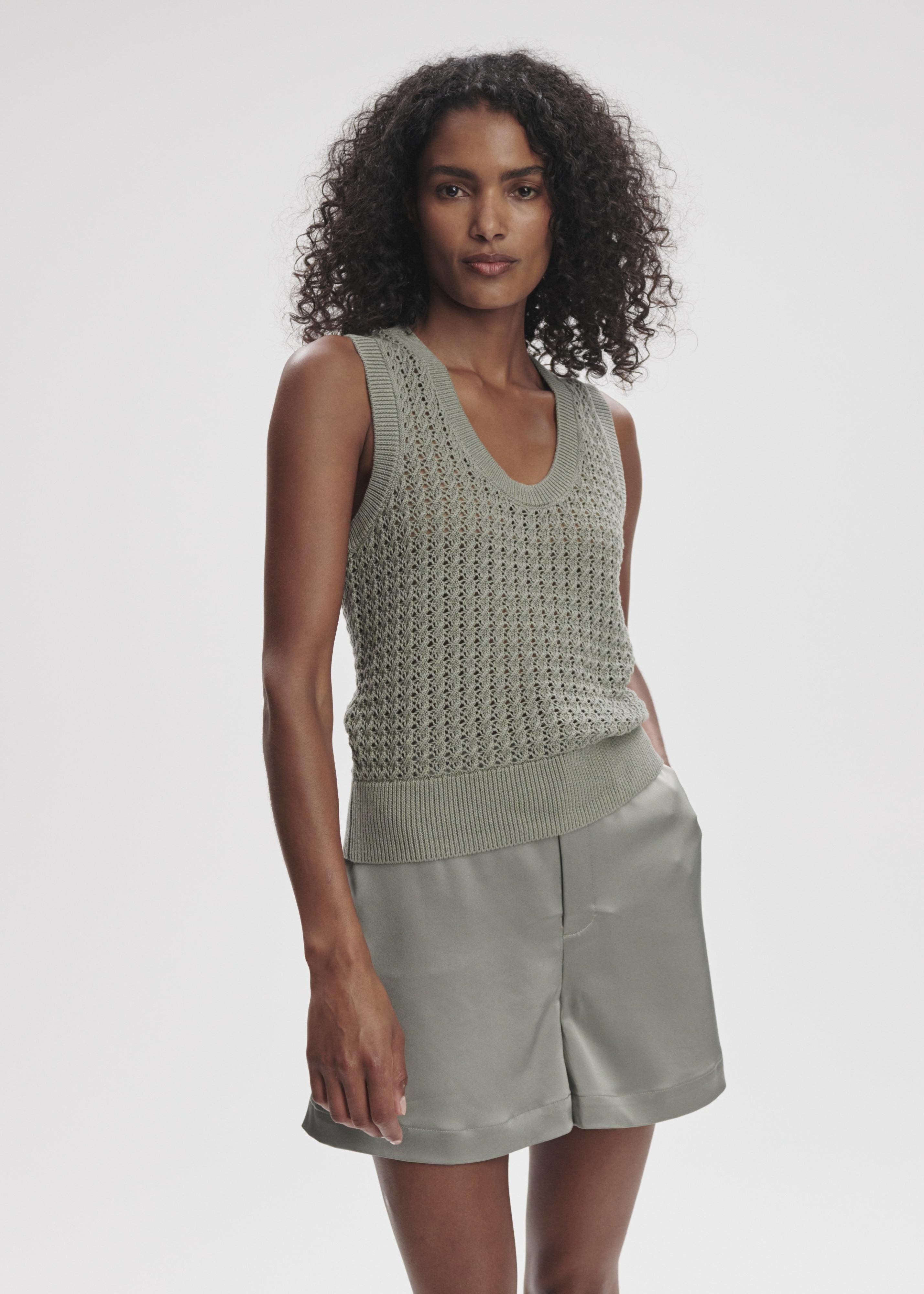 Ferns Open Knit Tank