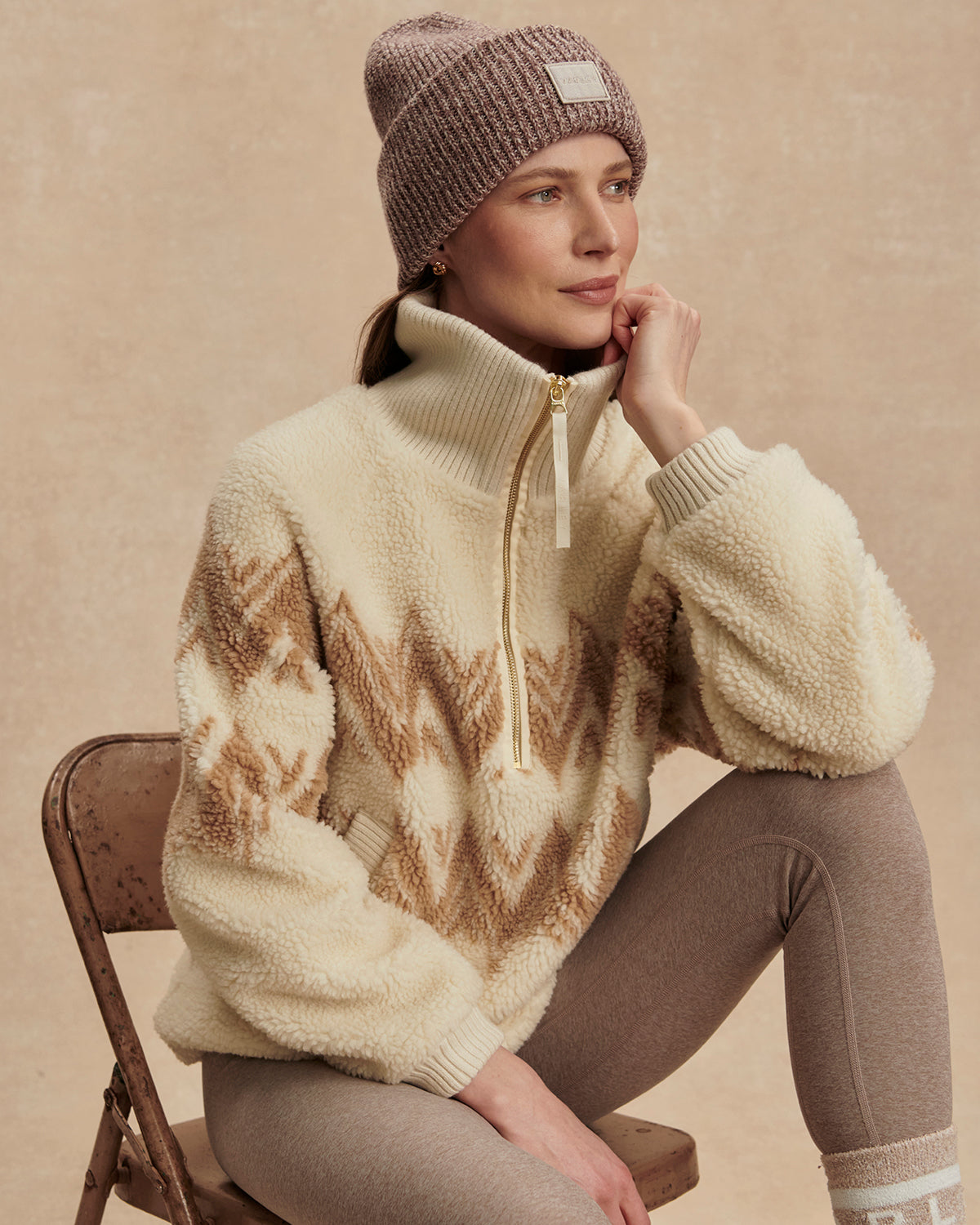 Hendrik Half Zip Sherpa-Outerwear-Happy on Main