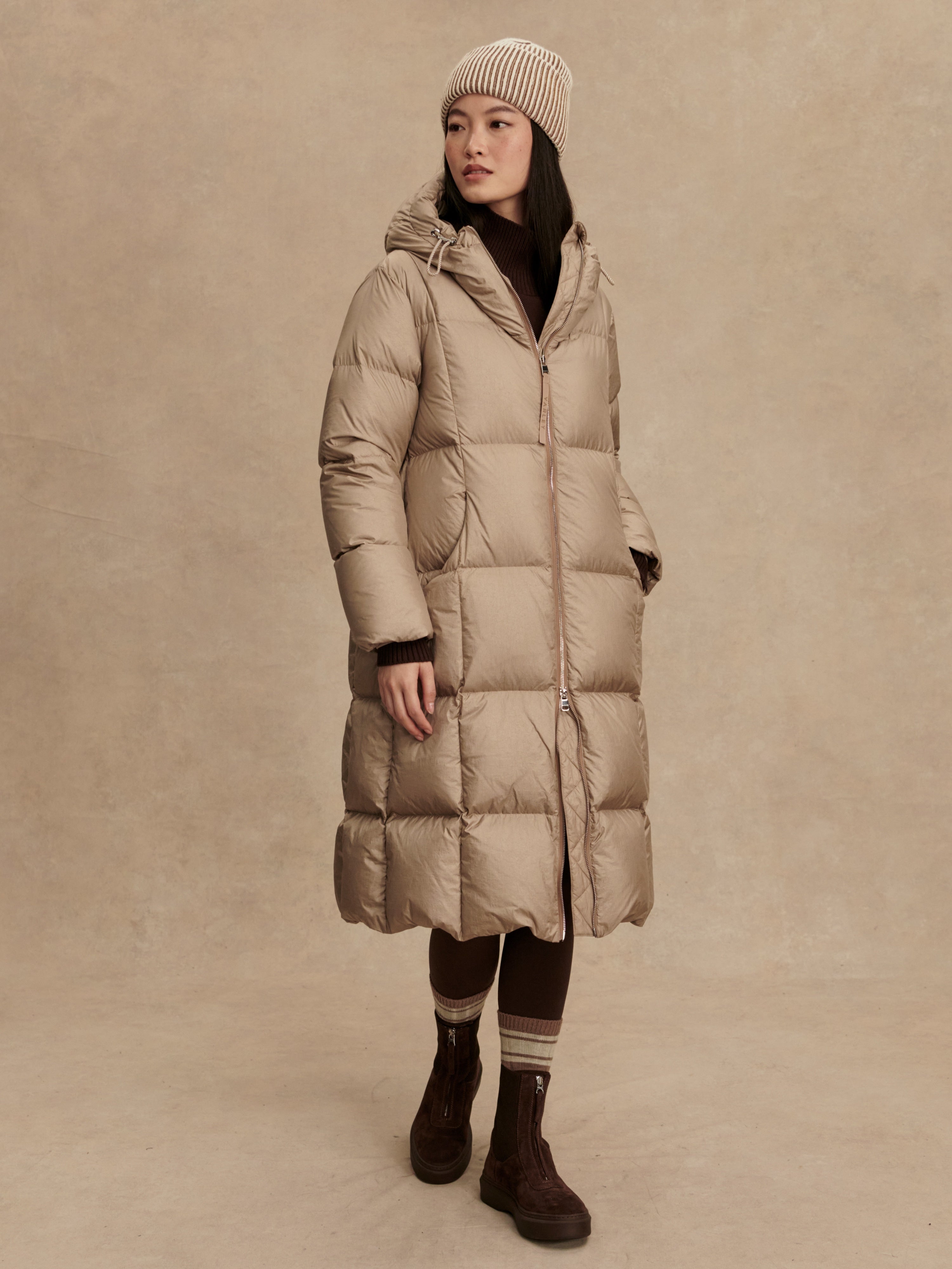 Katya Long Down Puffer-Outerwear-Happy on Main