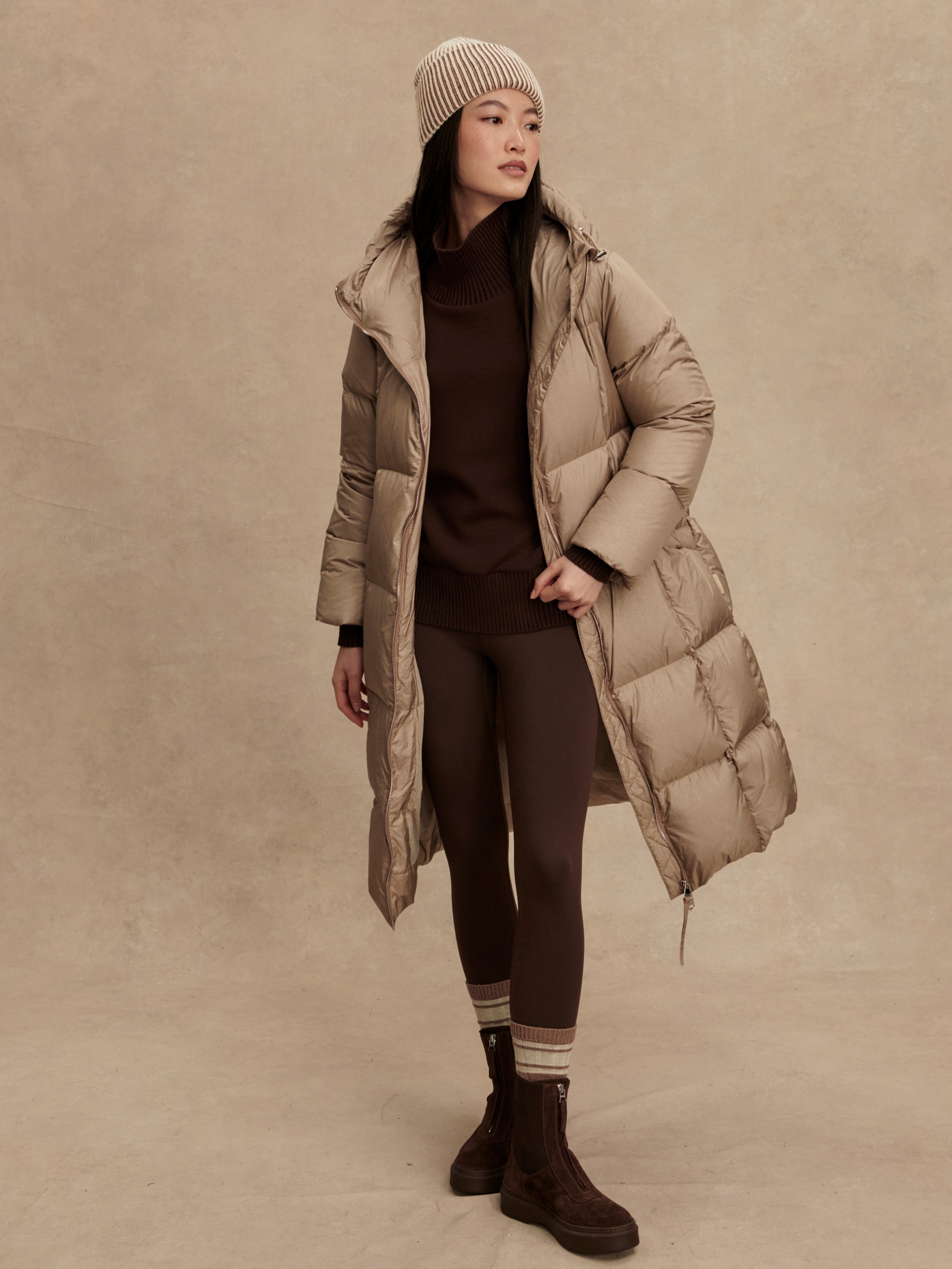 Katya Long Down Puffer-Outerwear-Happy on Main