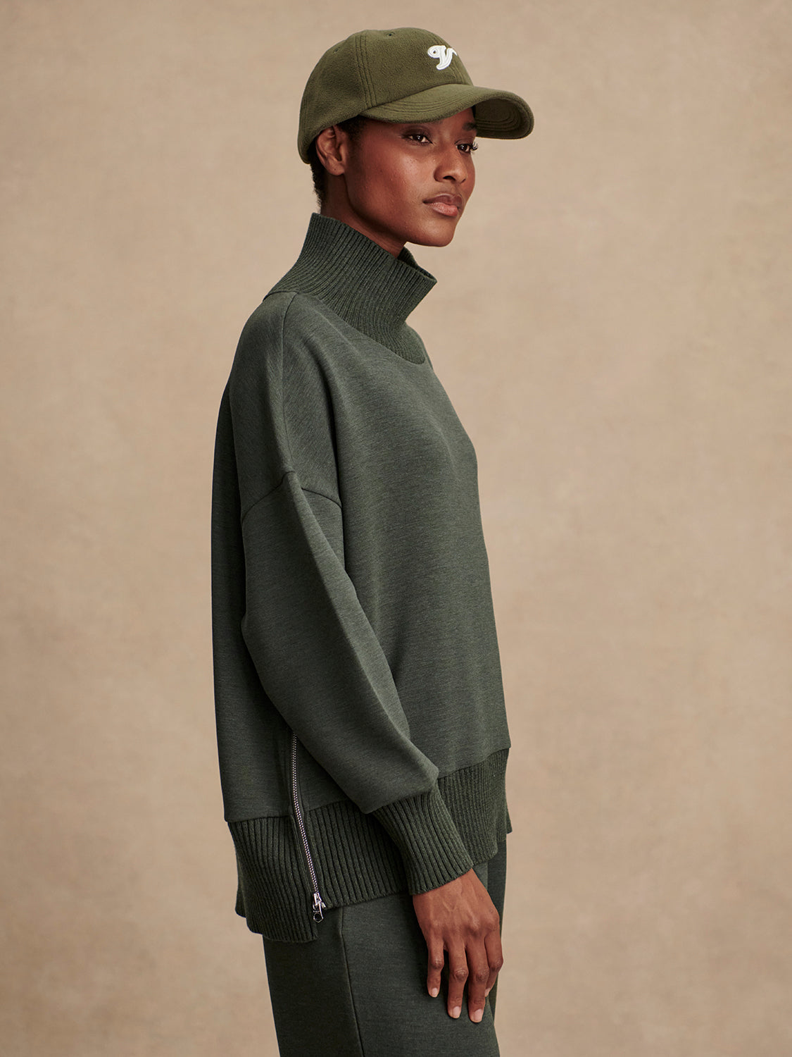 Barker High Neck Sweater-Core Sweaters-Happy on Main
