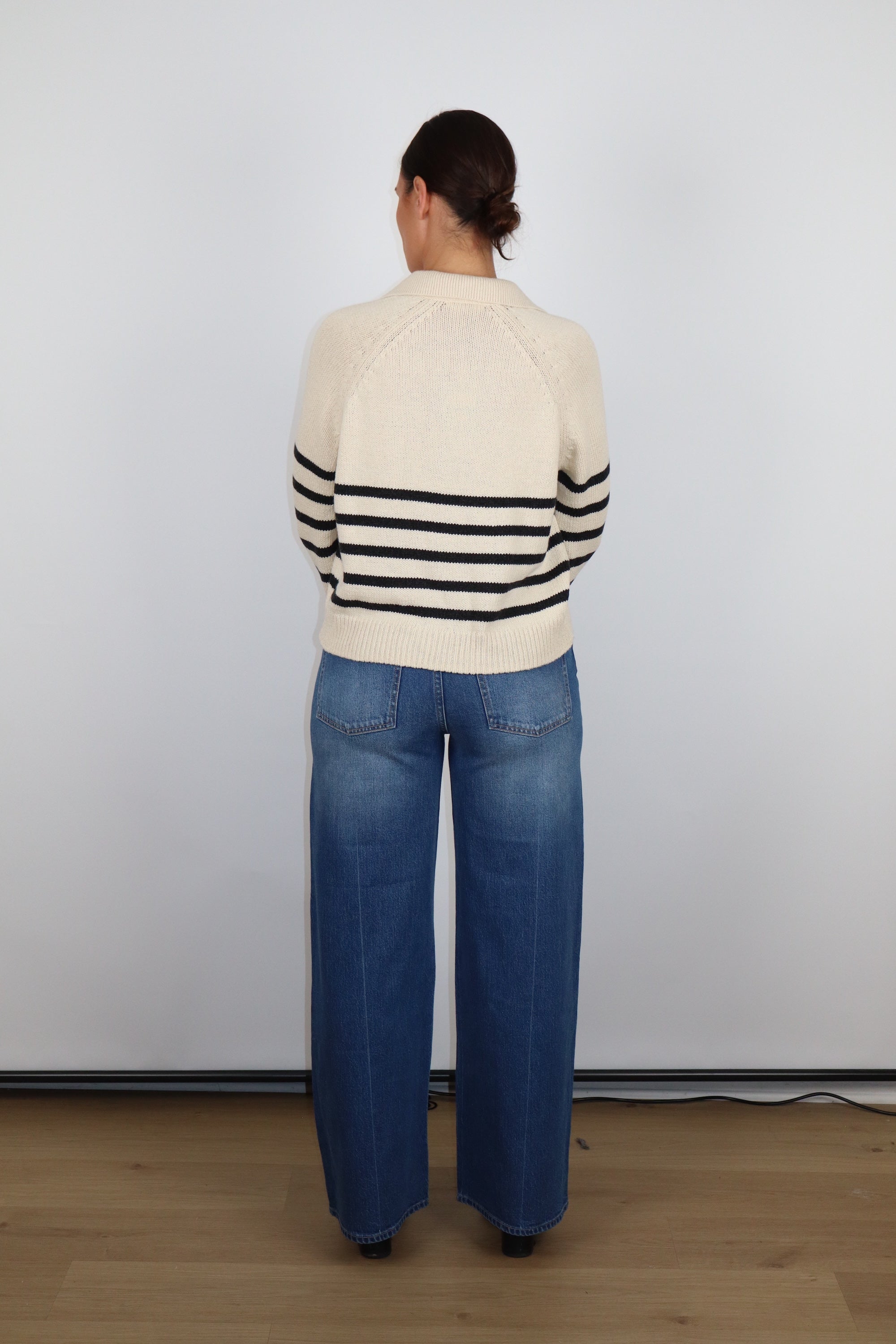 Berkeley Sweater Polo-Casual Tops-Happy on Main