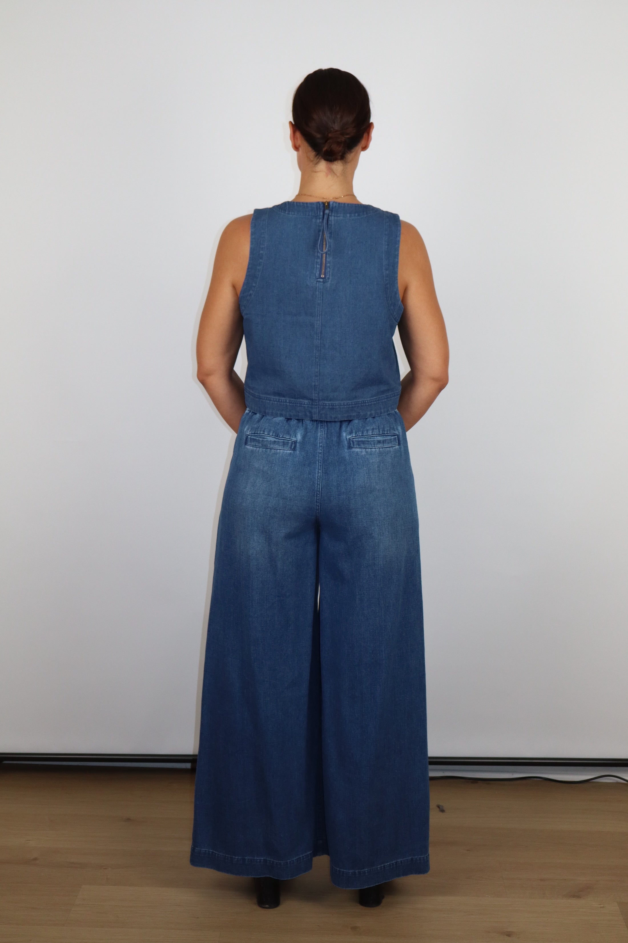 Quinn Denim Tank-Basic Tanks + Tees-Happy on Main