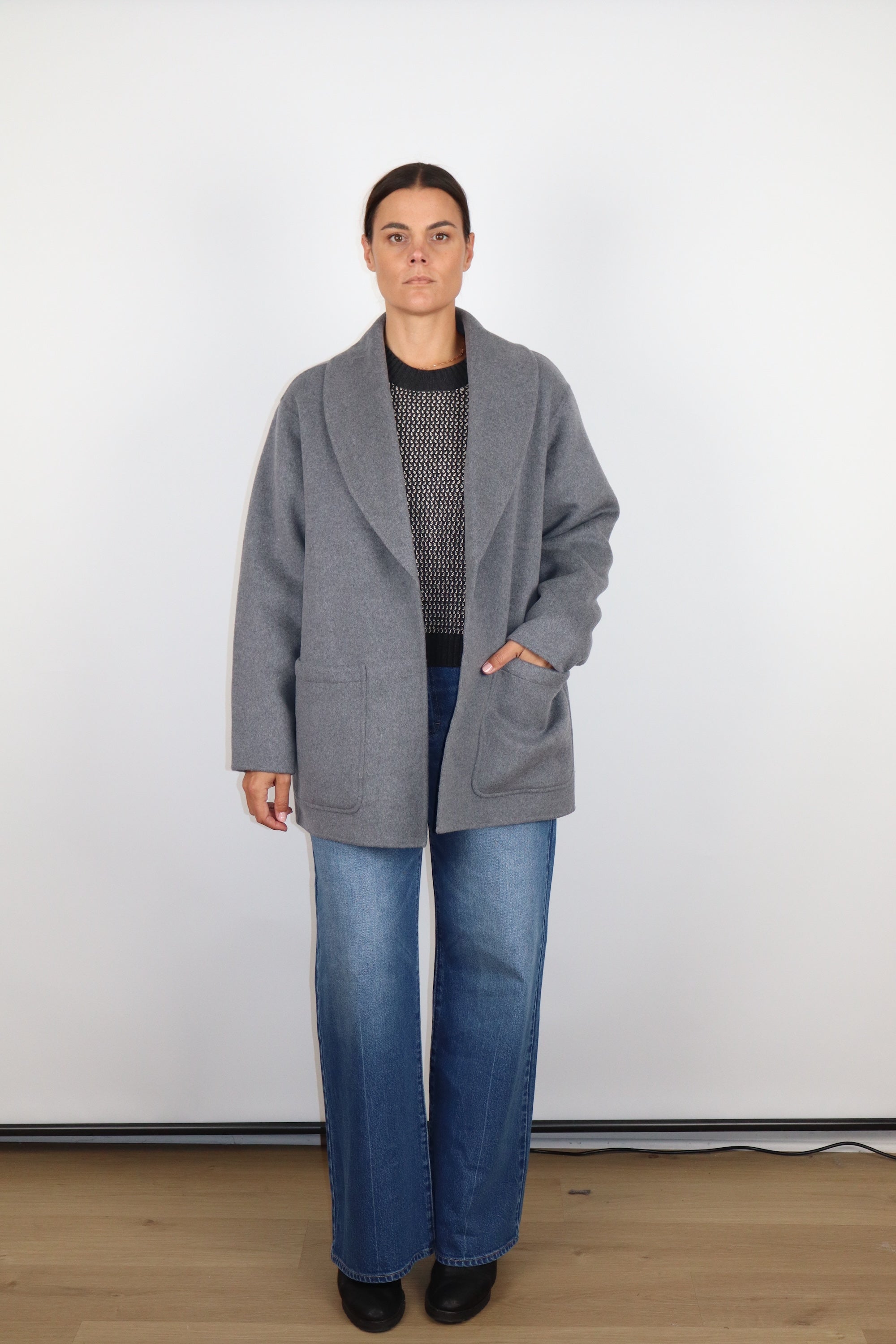 Colette Belted Wool Coat-Outerwear-Happy on Main
