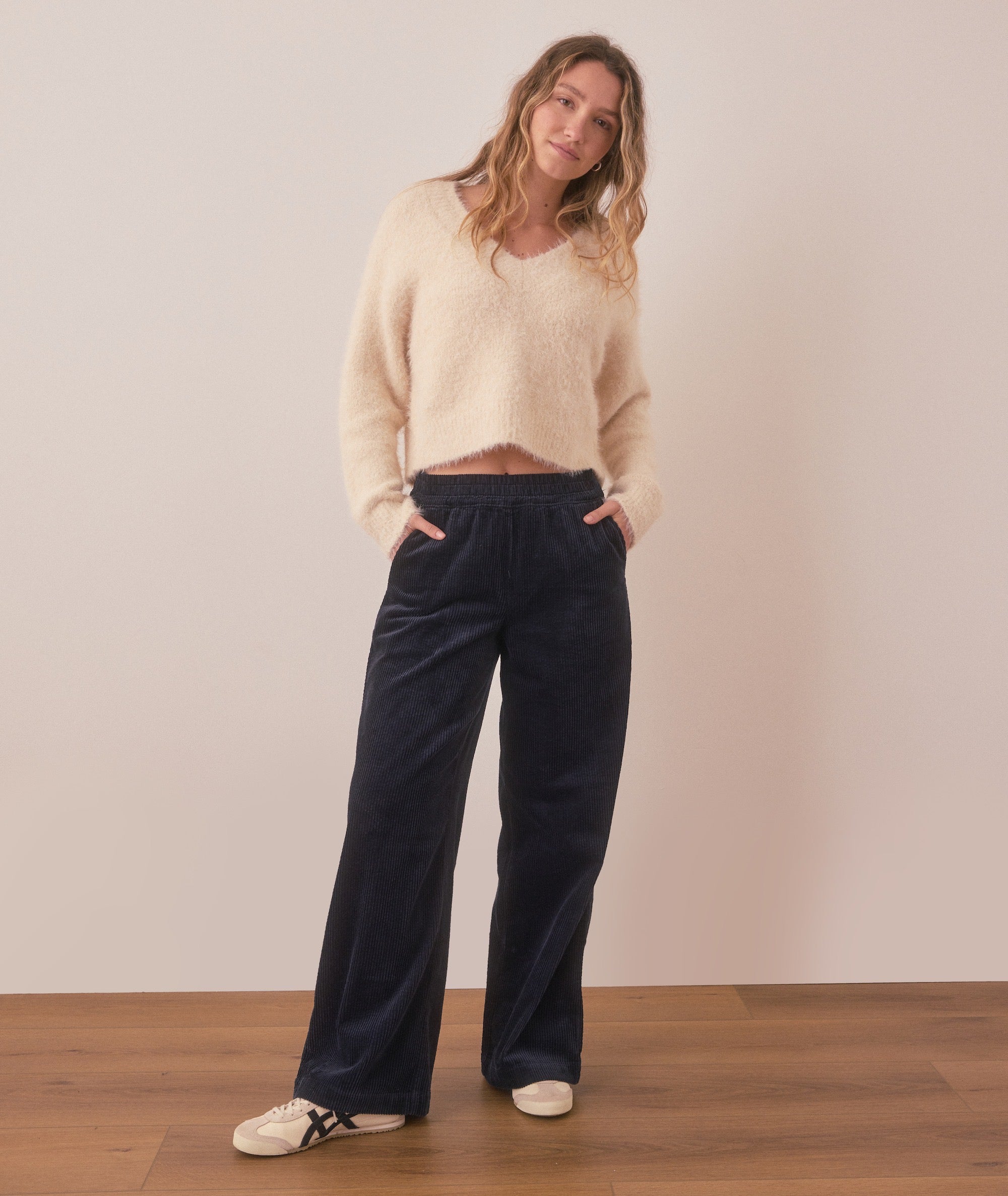 Allison Corduroy Trouser-Pants-Happy on Main