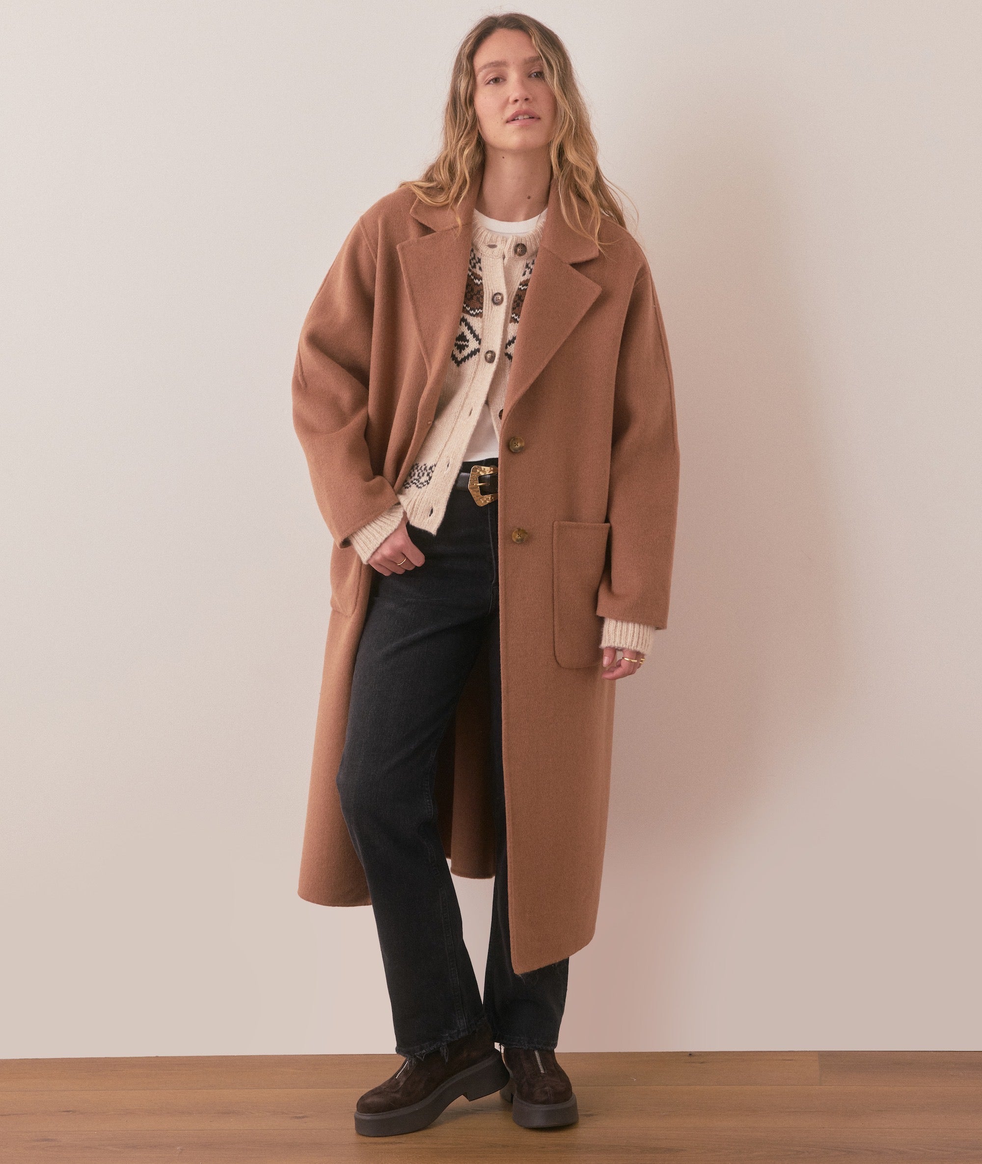 Colette Longline Coat-Outerwear-Happy on Main