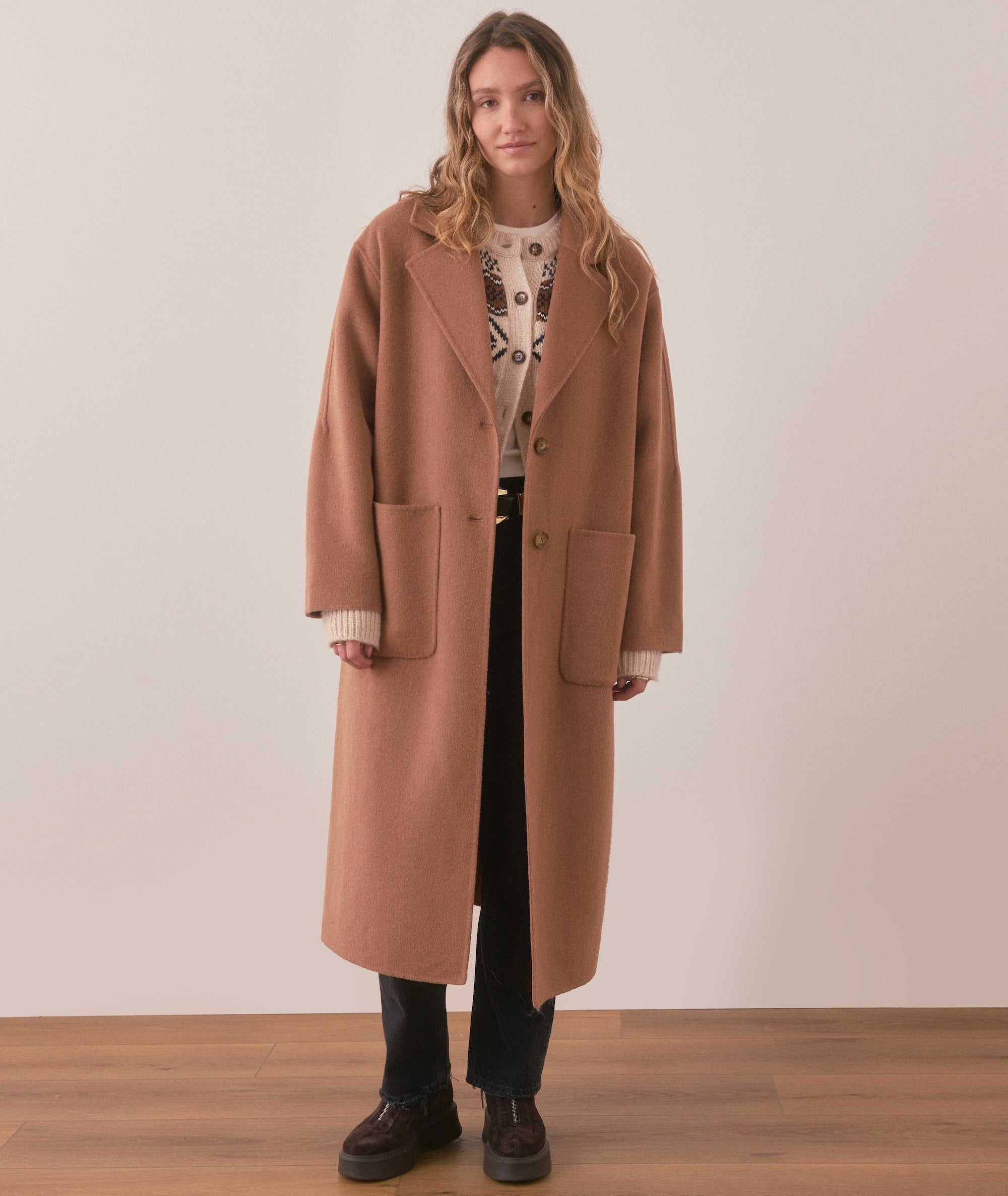 Colette Longline Coat-Outerwear-Happy on Main