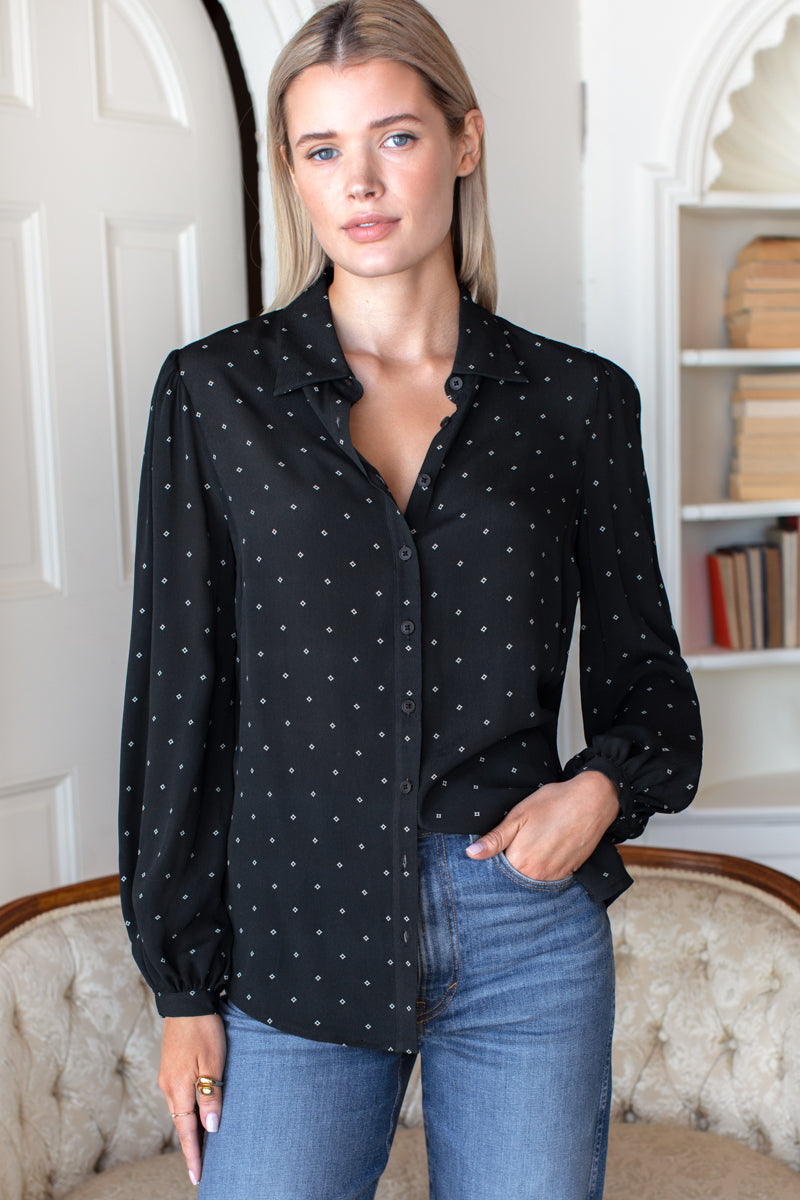 Frankie Blouse-Casual Tops-Happy on Main