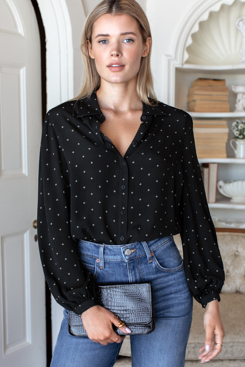 Frankie Blouse-Casual Tops-Happy on Main