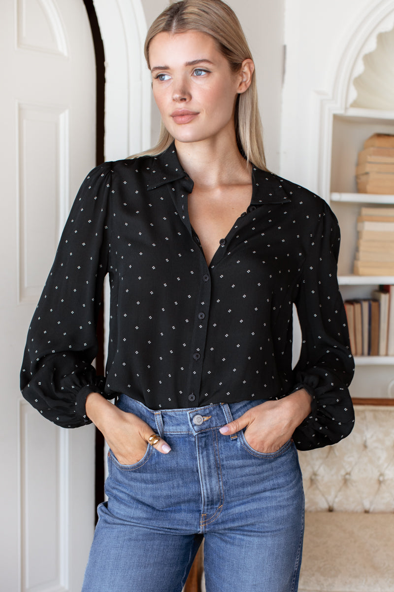 Frankie Blouse-Casual Tops-Happy on Main