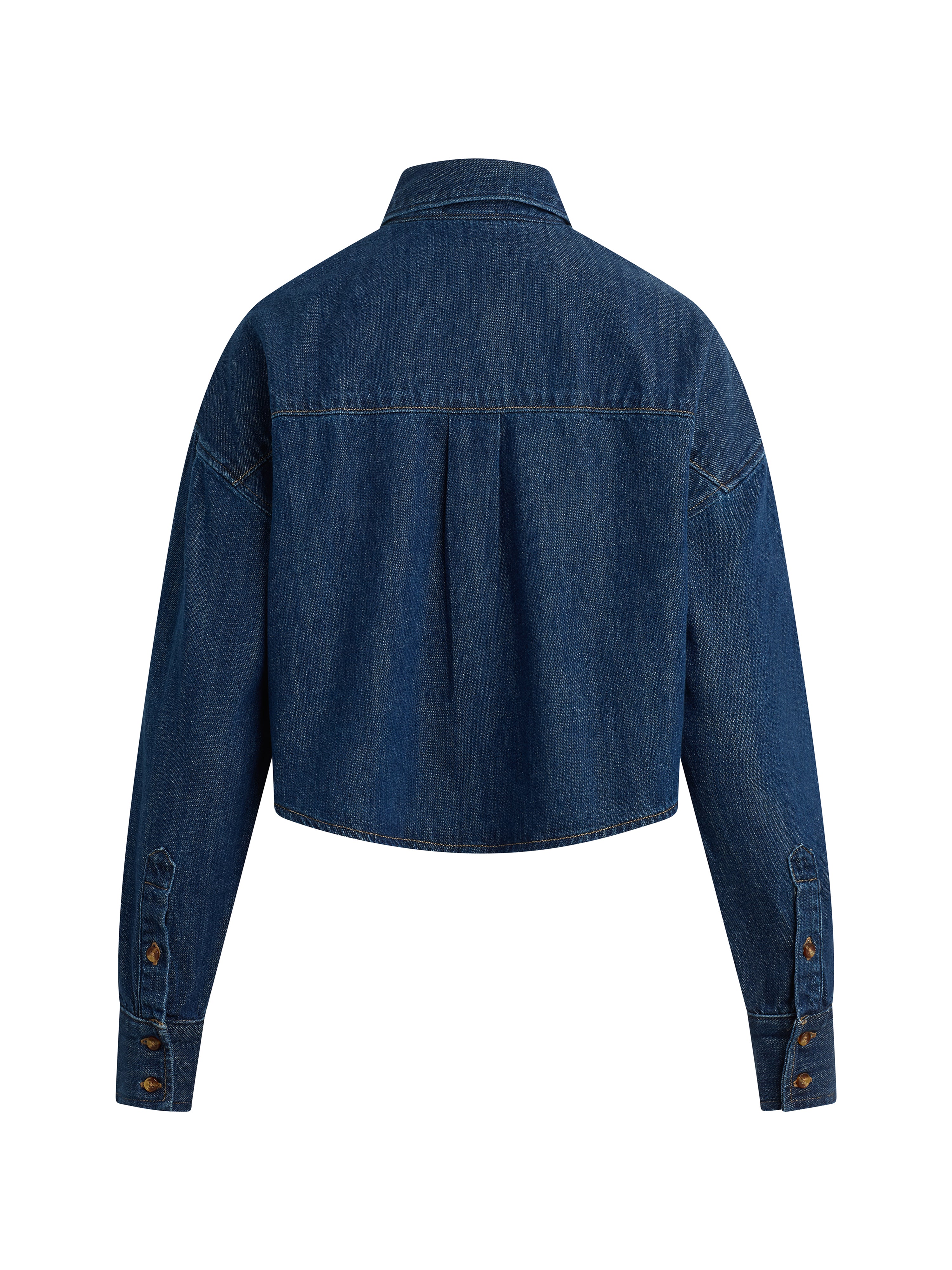 The Crop Ex-Boyfriend Shirt-Casual Tops-Happy on Main