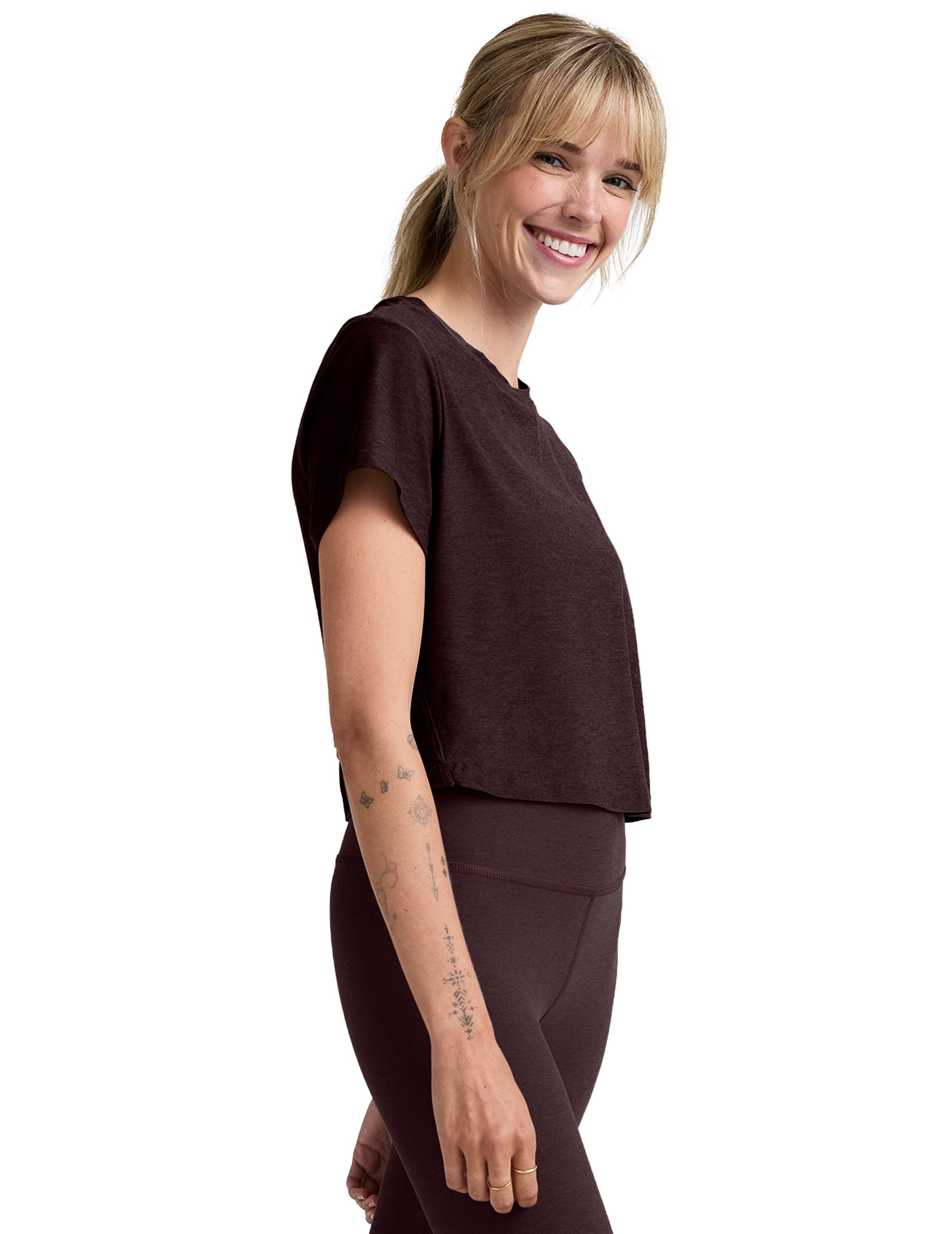Featherweight Supreme Cropped Tee-Athleisure-Happy on Main