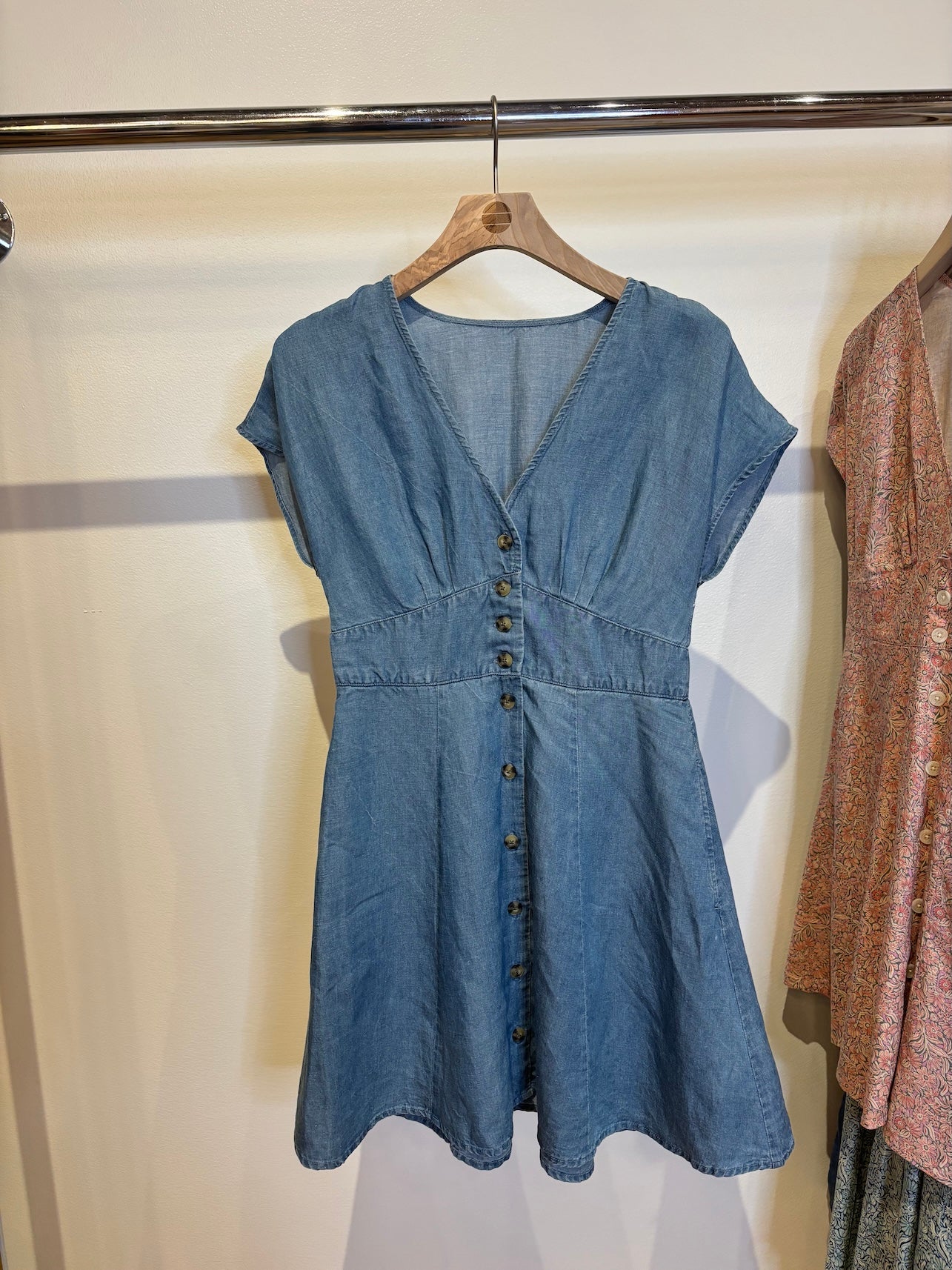 Camila Mini Dress - Light Wash-Marine Layer-Happy on Main