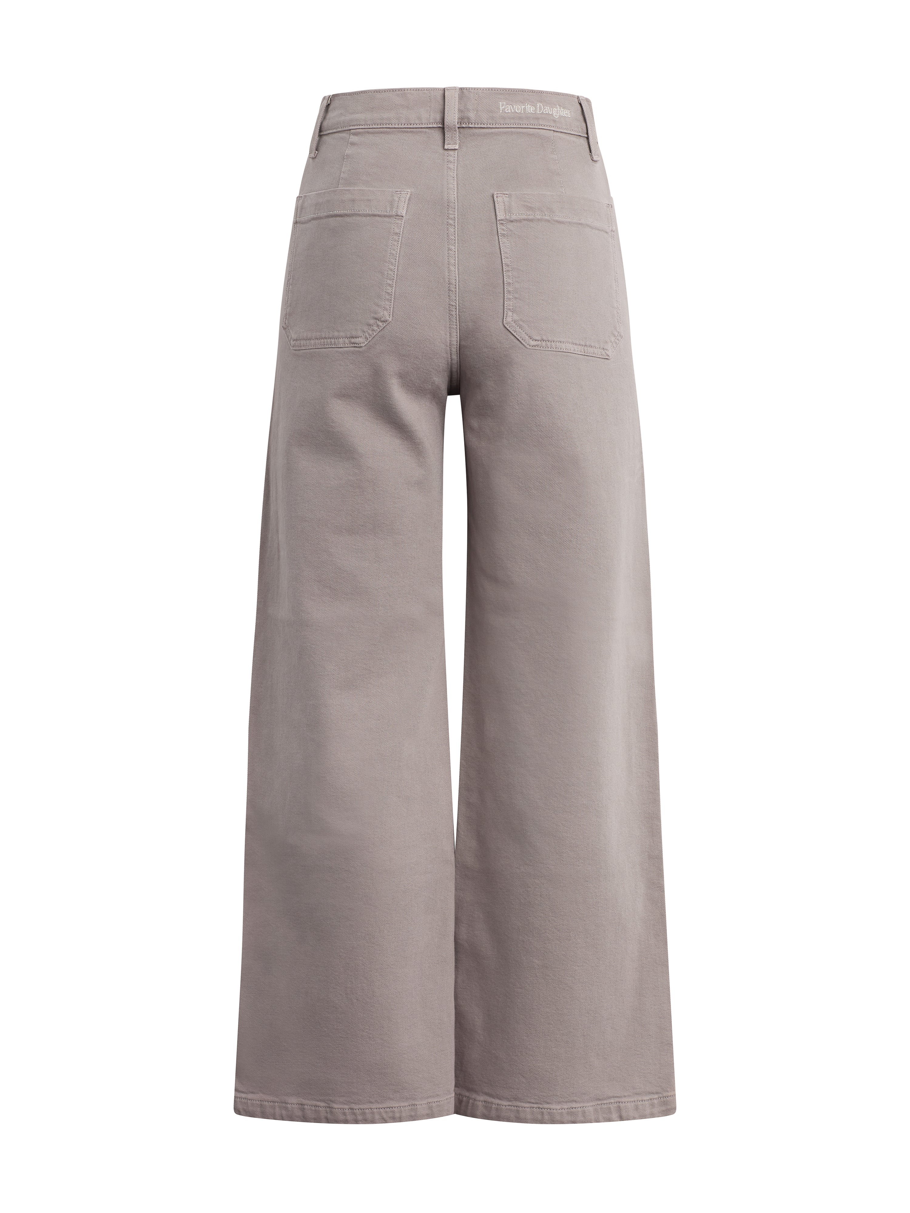 The Mischa Super High Rise Wideleg Ankle - Soft Taupe-Favorite Daughter-Happy on Main