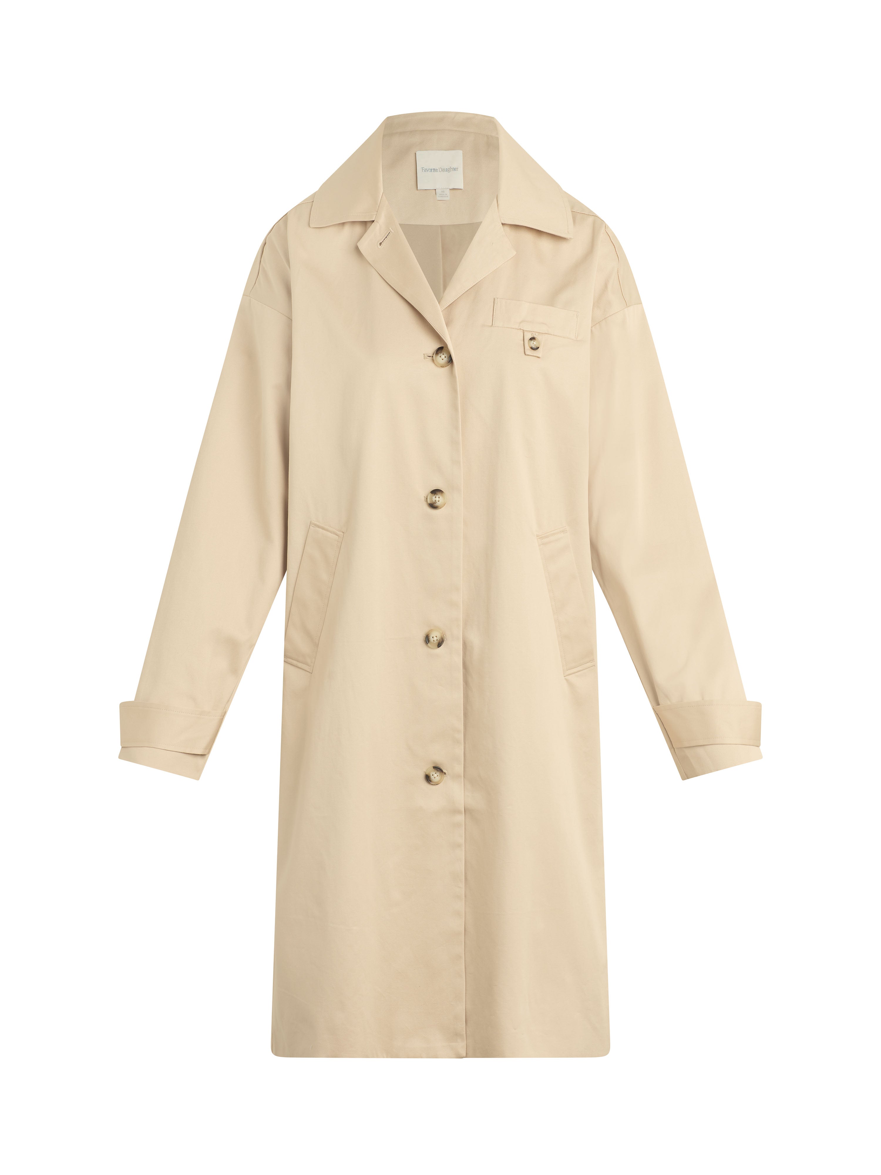 The Easy Trench - Light Khaki-Favorite Daughter-Happy on Main