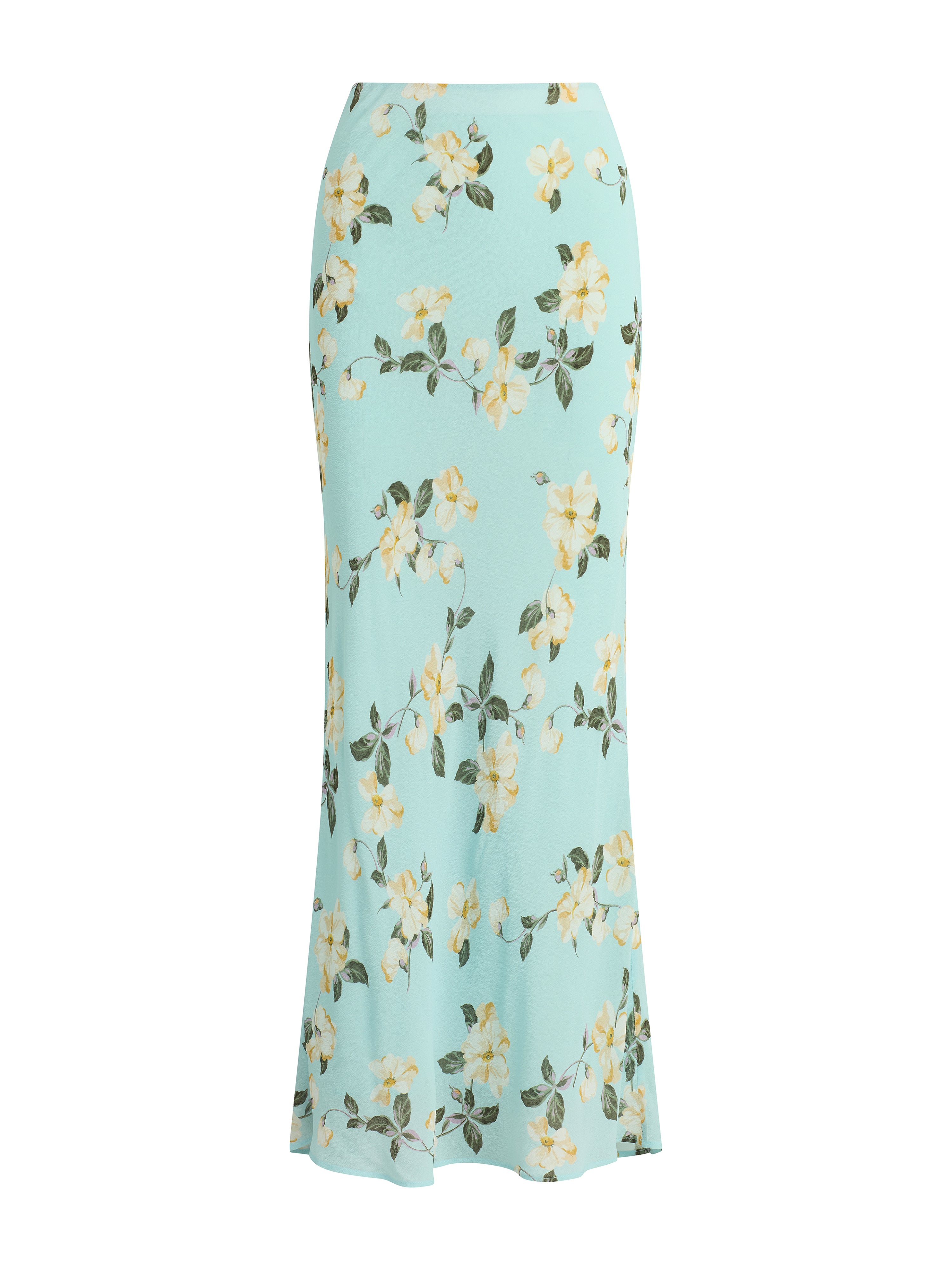 The Favorite Skirt - Aqua Floral-Favorite Daughter-Happy on Main
