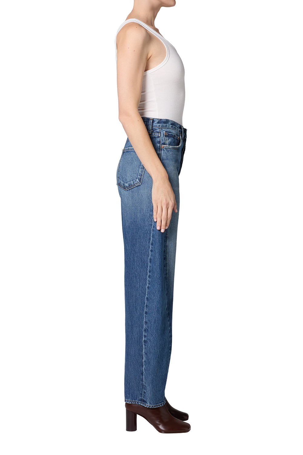 Luna Pieced Jean - Logical-AGOLDE-Happy on Main