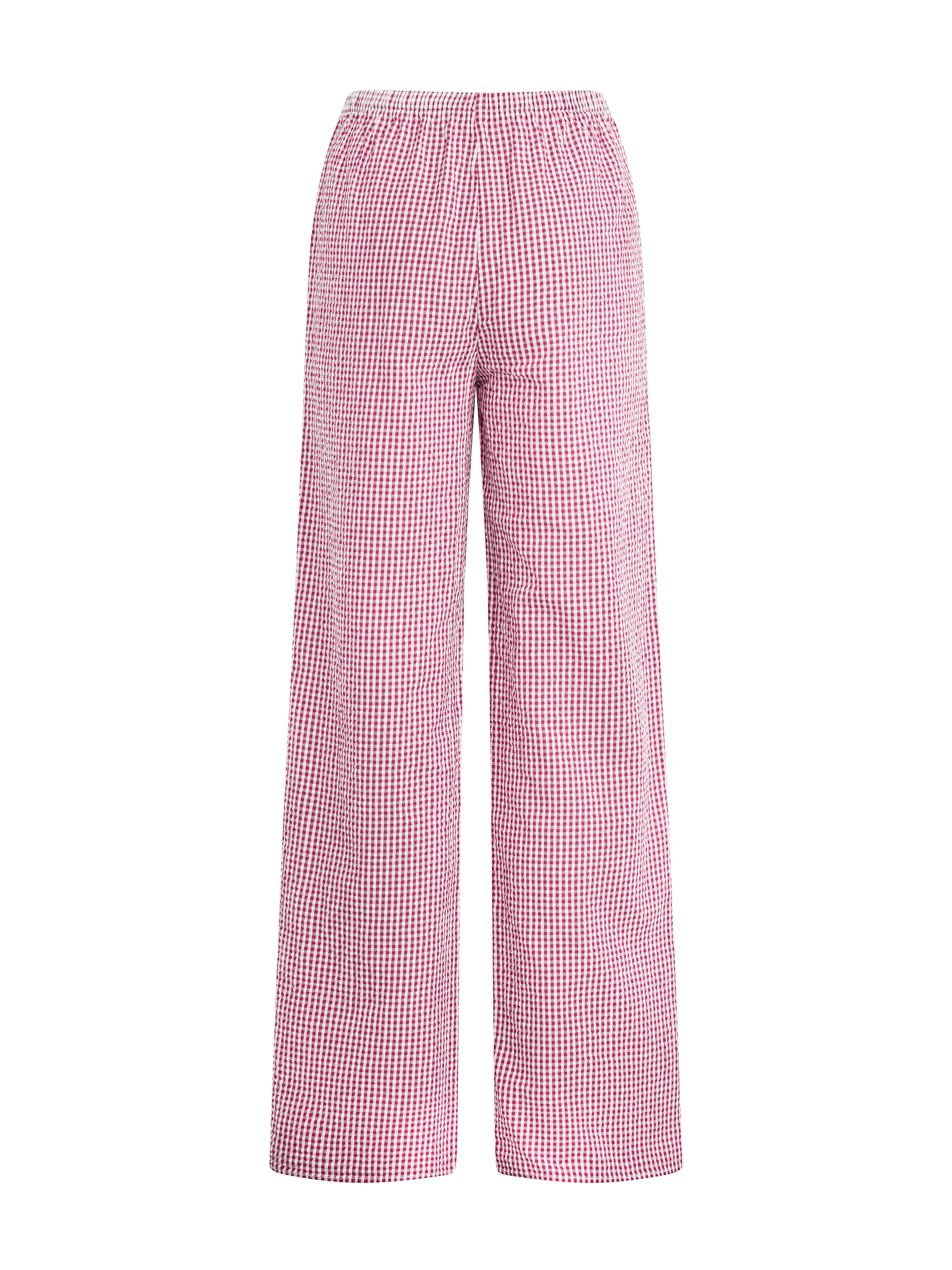 The Everything Pant - Raspberry/White-Favorite Daughter-Happy on Main