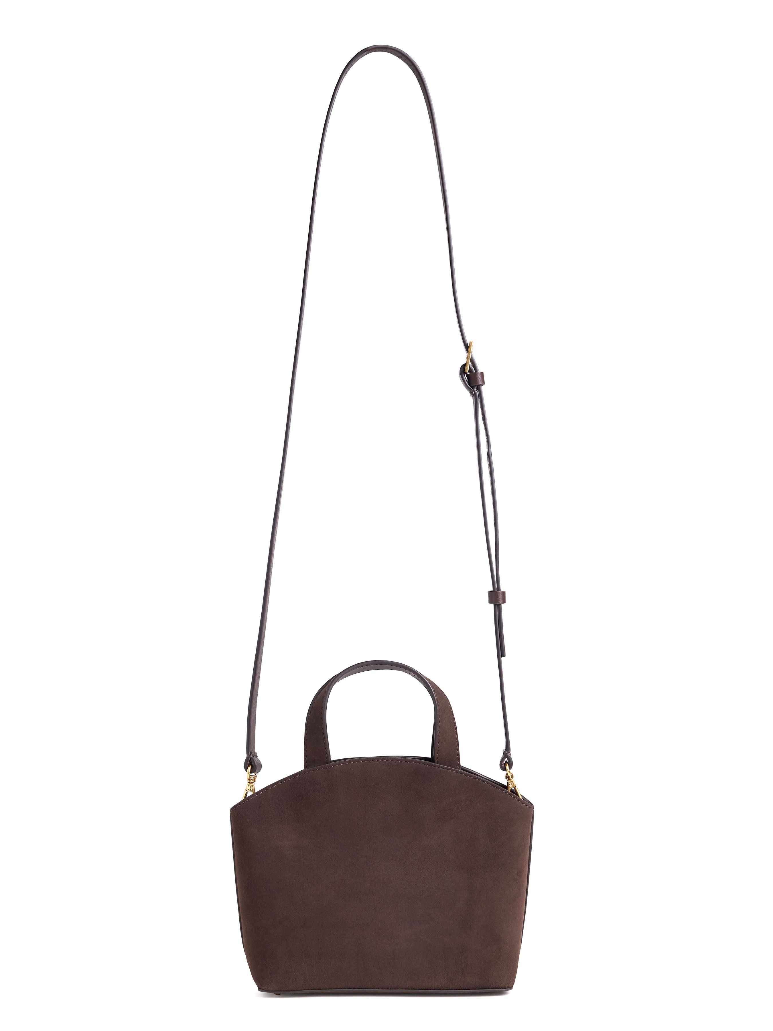 The Suede Heirloom Mini Tote - Chocolate-Favorite Daughter-Happy on Main