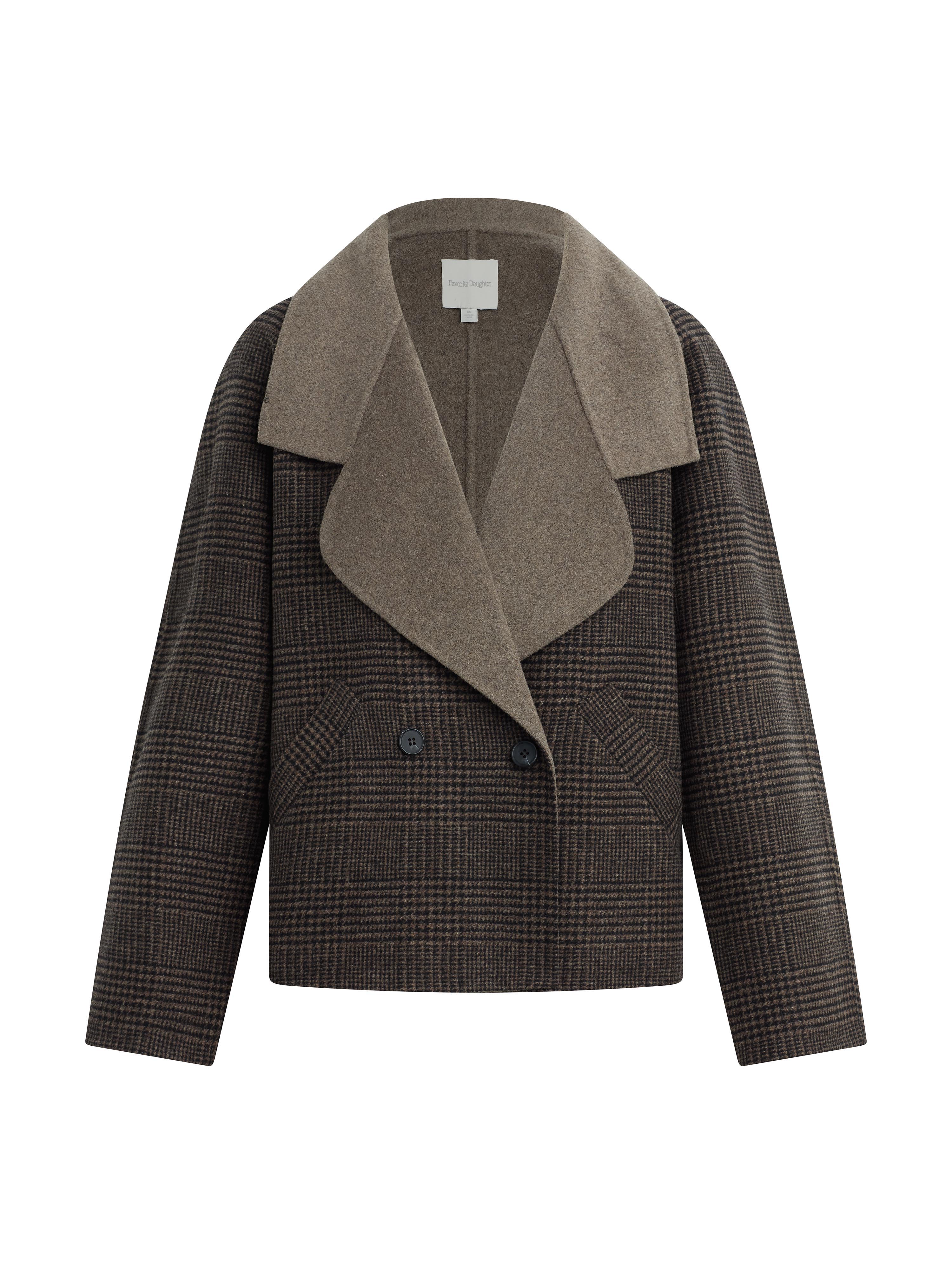 The Cameron Coat - Ganache Houndstooth-Favorite Daughter-Happy on Main