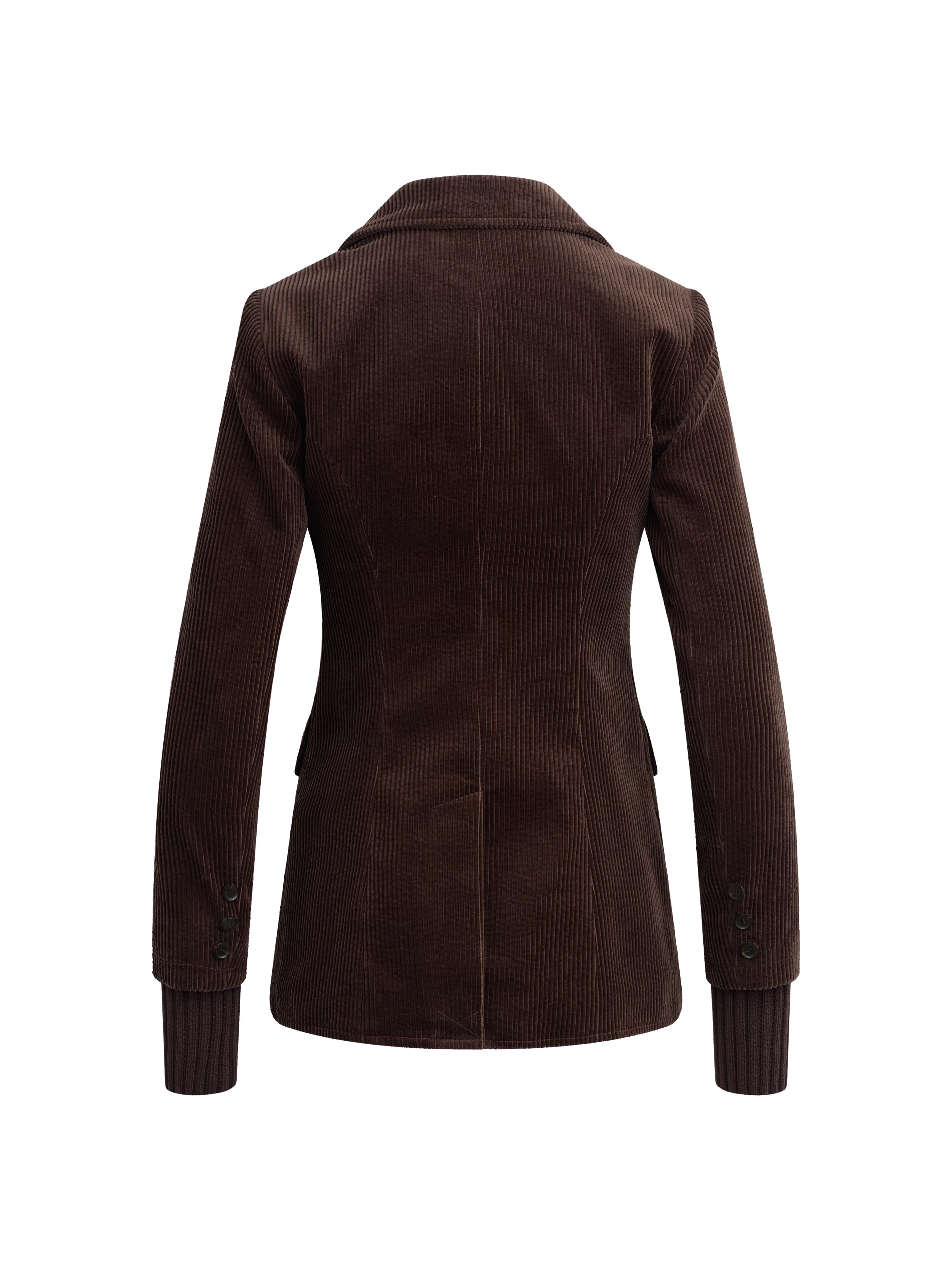 The Cord City Blazer - Espresso-Favorite Daughter-Happy on Main