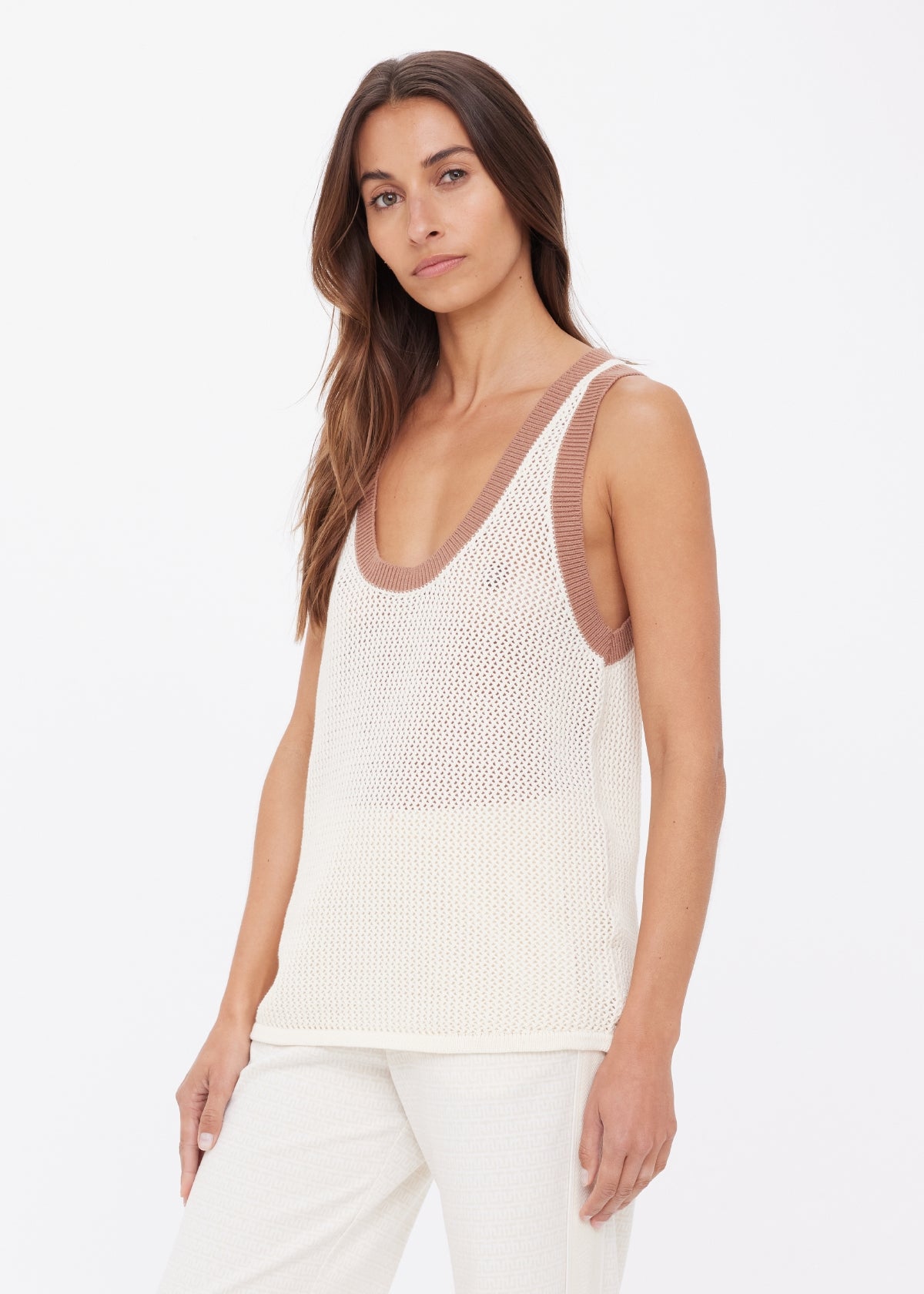 Fenway Wales Knit Tank - Cream-The Upside-Happy on Main