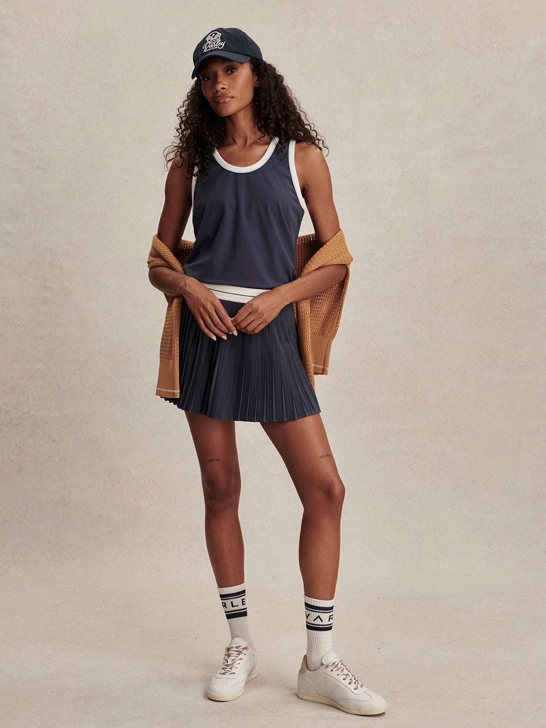 Clemency High Rise Skort 13.5 - Blue Nights-Varley-Happy on Main