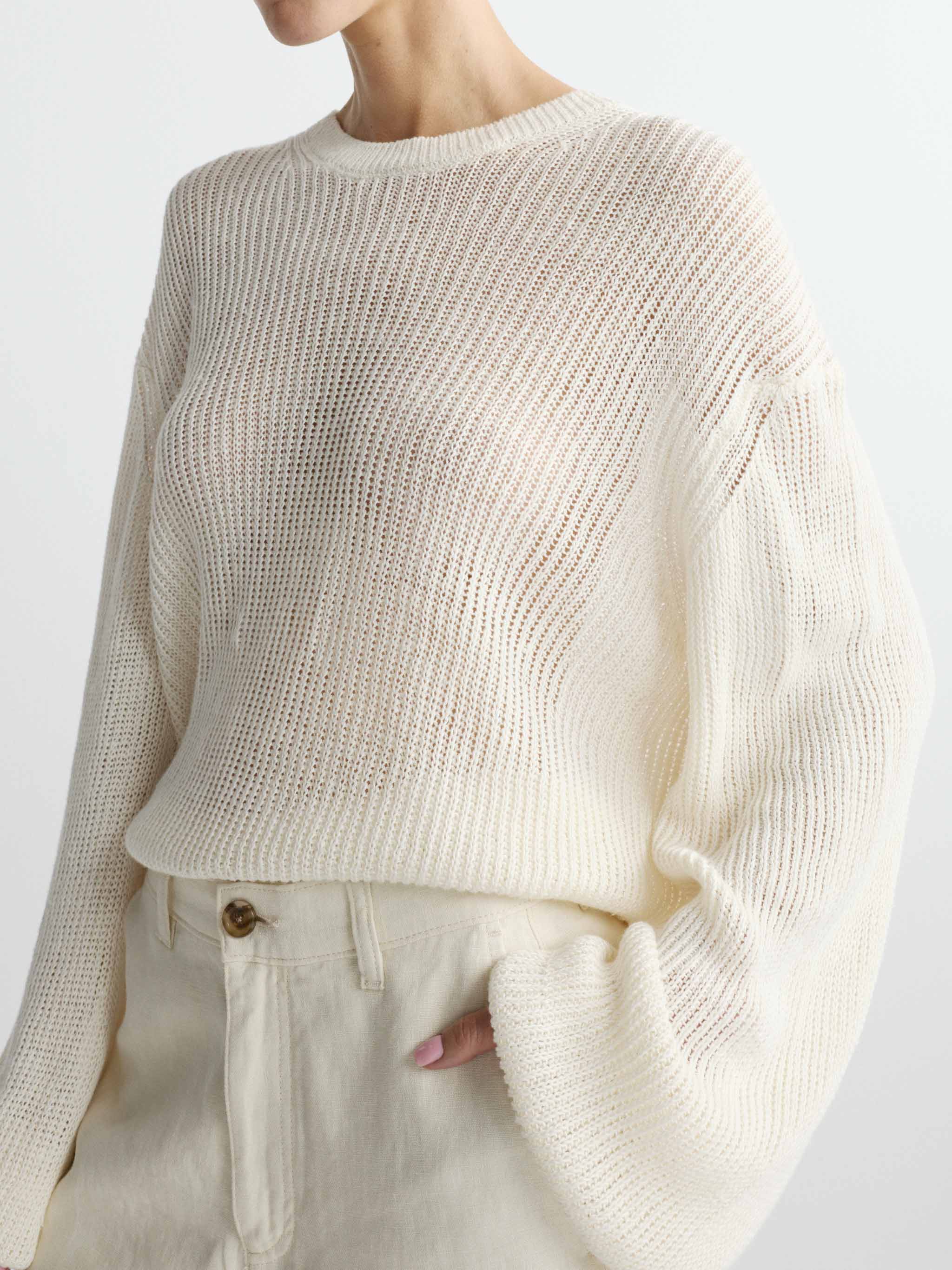 June Pullover - White-DL1961-Happy on Main