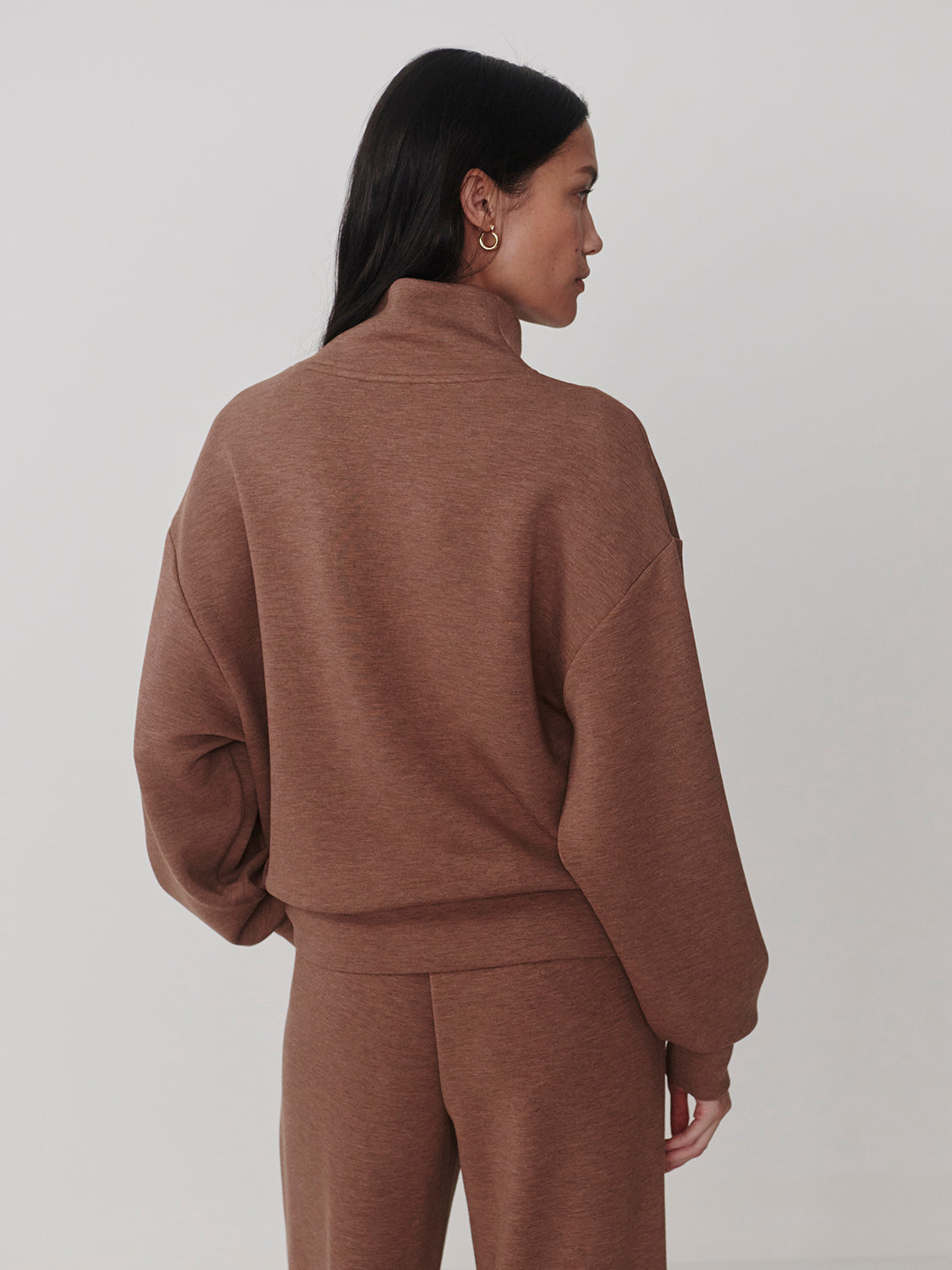 Davidson Sweat - Golden Bronze Marl-Varley-Happy on Main
