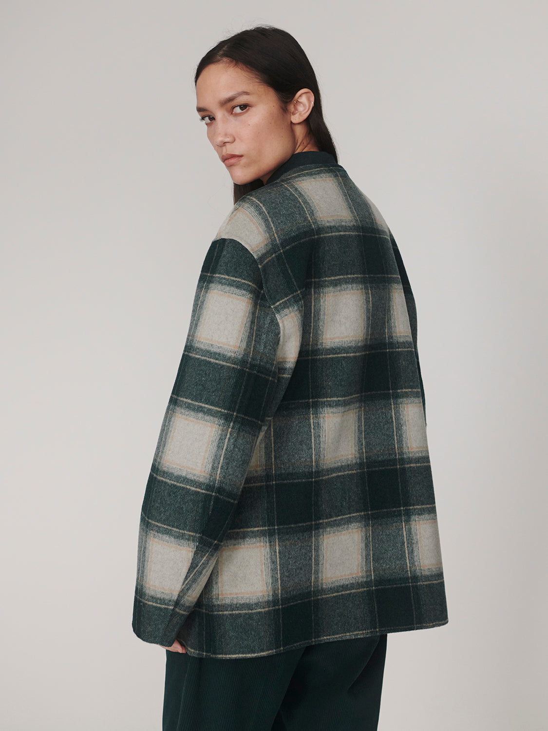 Alderton Check Scarf Coat - Ponderosa Pine Check-Varley-Happy on Main