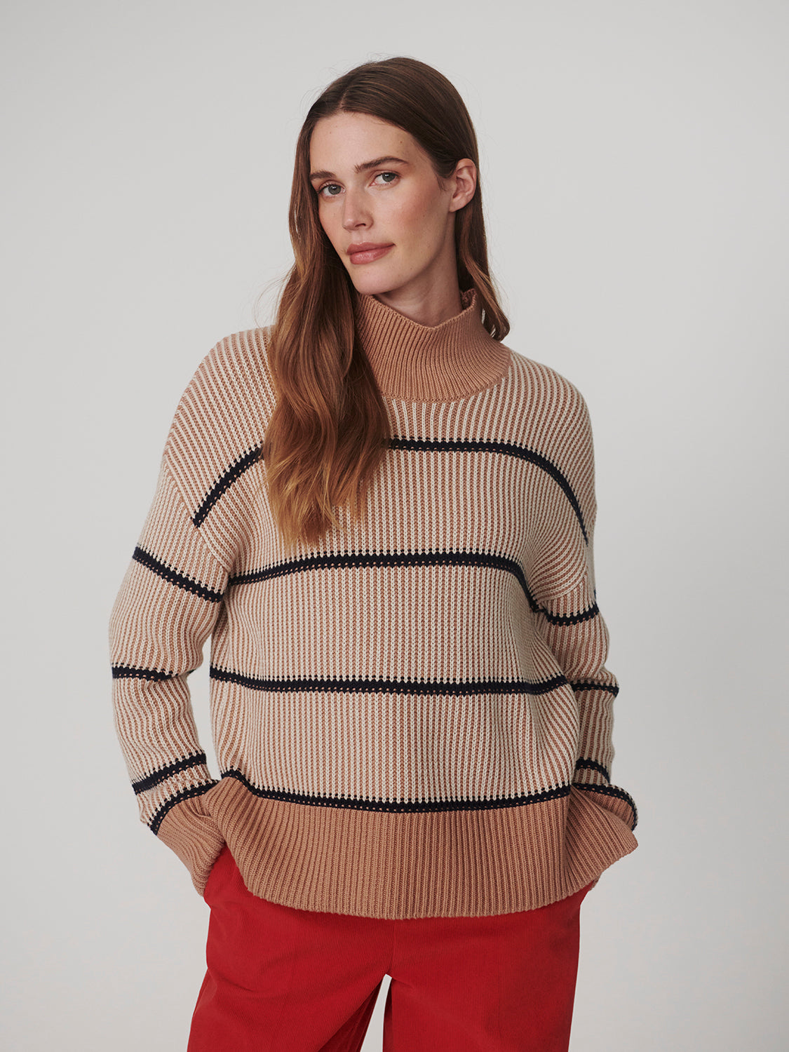 Holland Knit Sweater - Mid Tan-Varley-Happy on Main