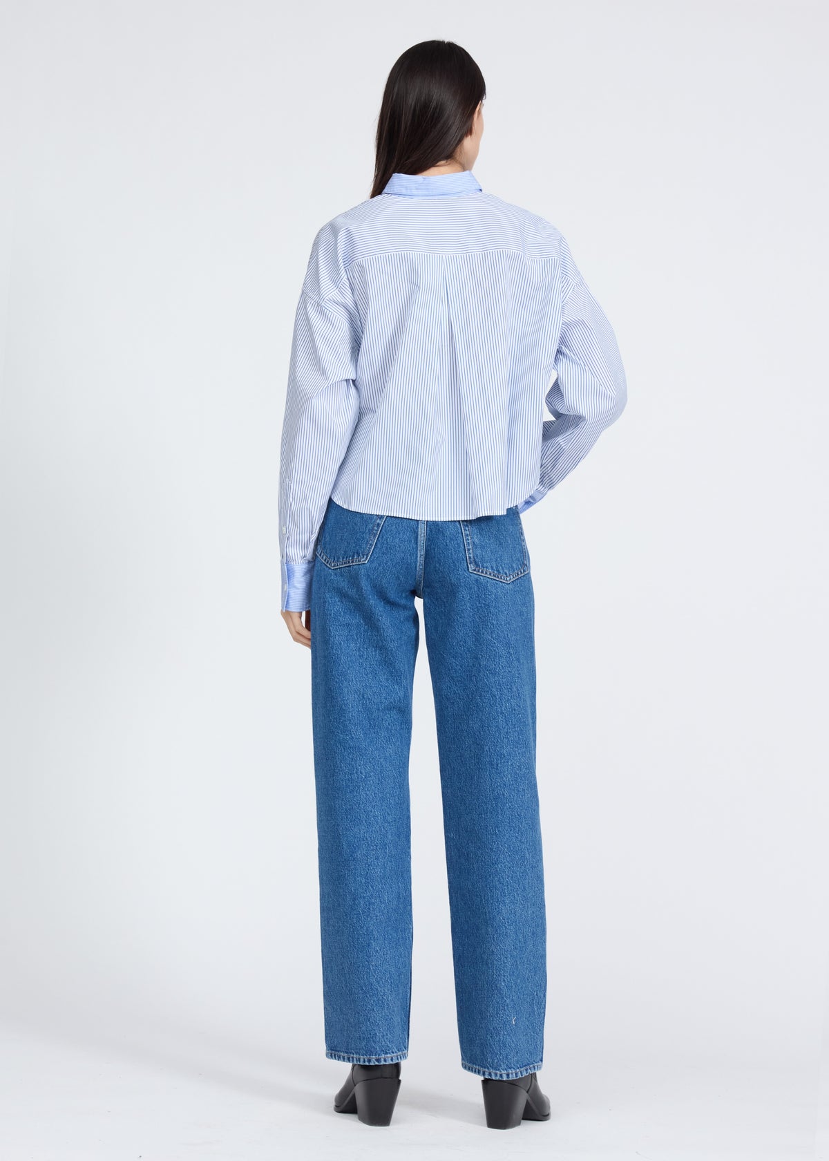 Marin Multi Stripe Shirt - Blue Multi Stripe-Rag & Bone-Happy on Main