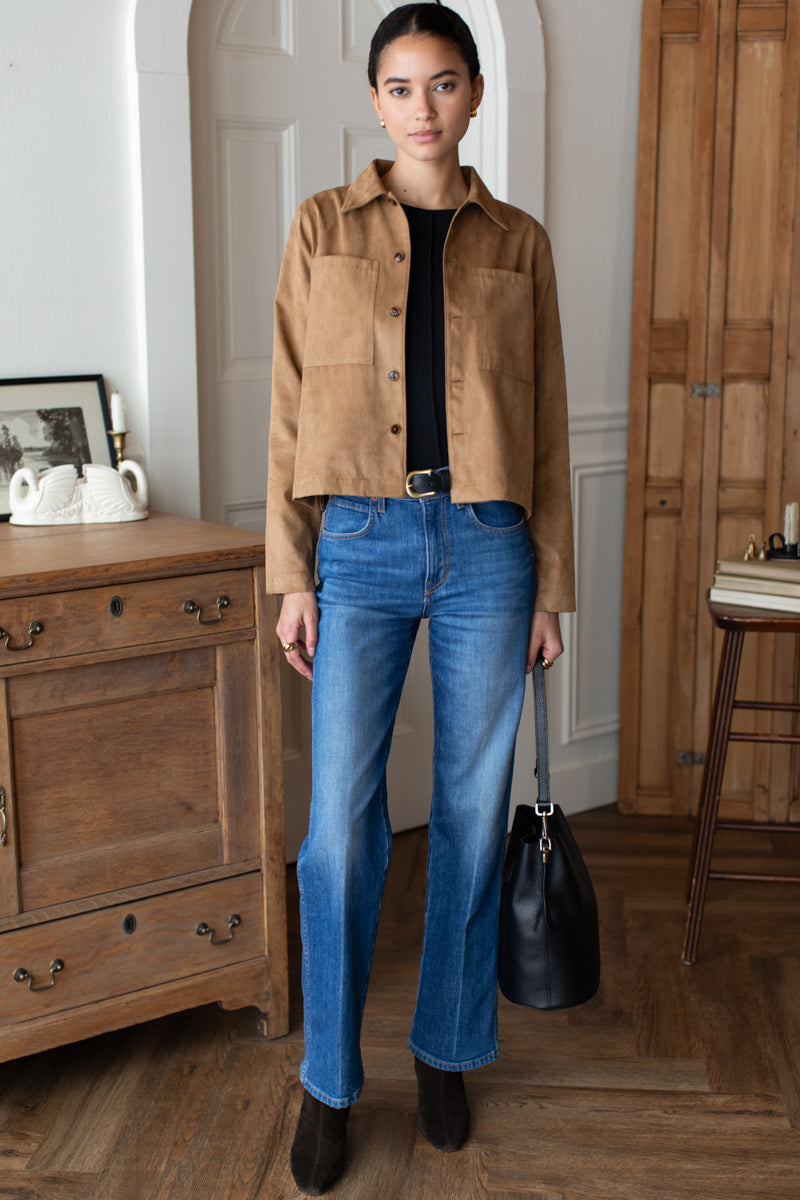 Atelier Pocket Jacket - Camel Suede-Emerson Fry-Happy on Main