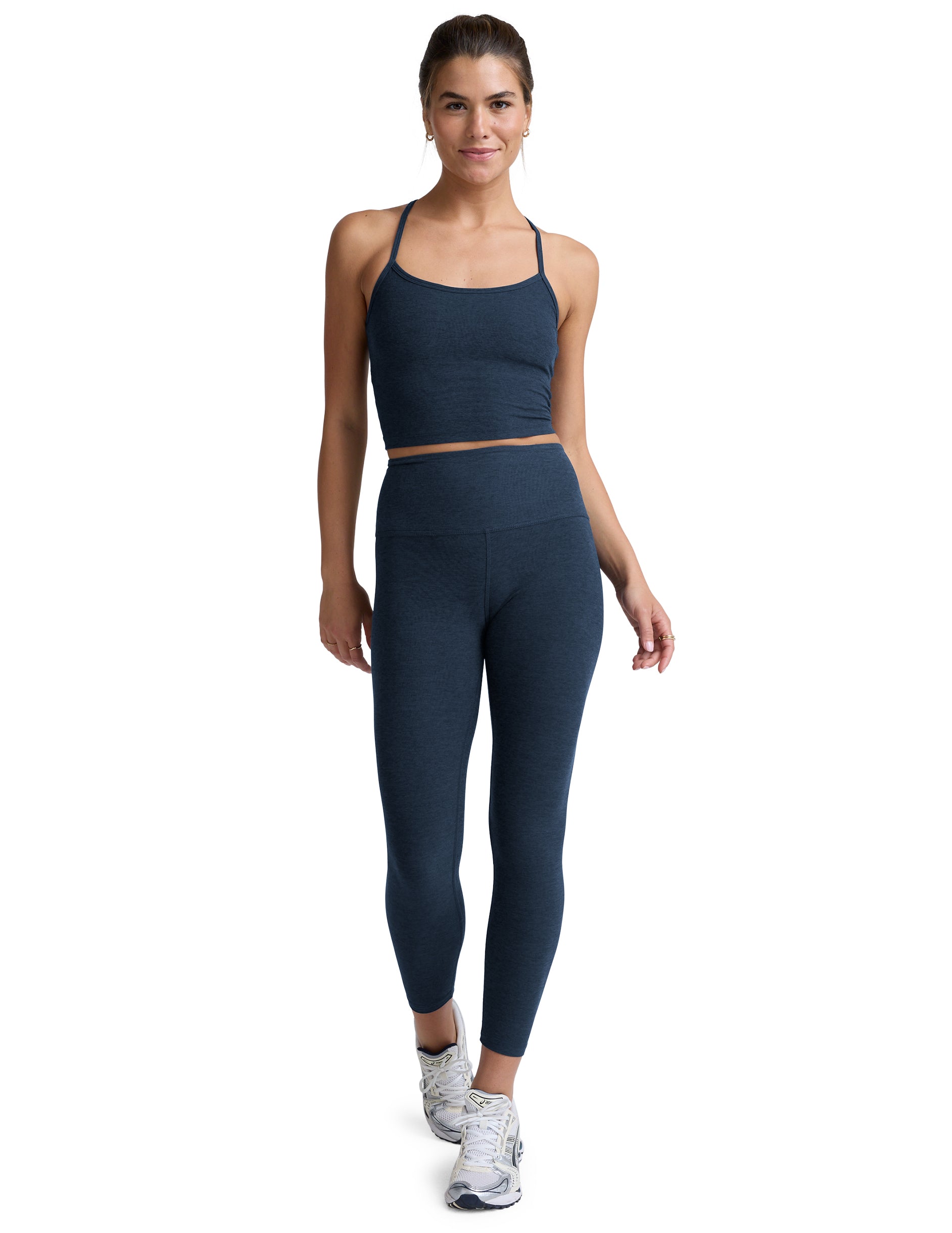 Spacedye Slim Racerback Cropped Tank - Nocturnal Navy-Beyond Yoga-Happy on Main