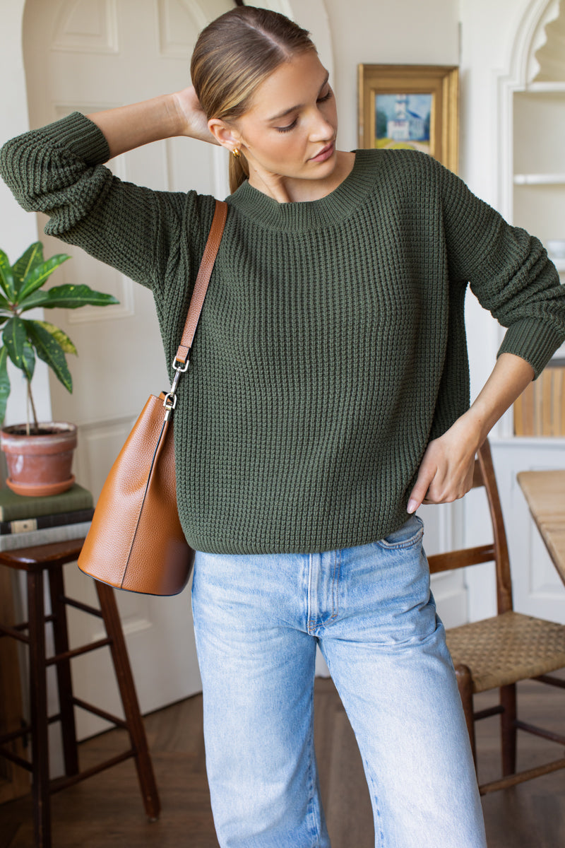 Daily Sweater – Army Organic-Emerson Fry-Happy on Main
