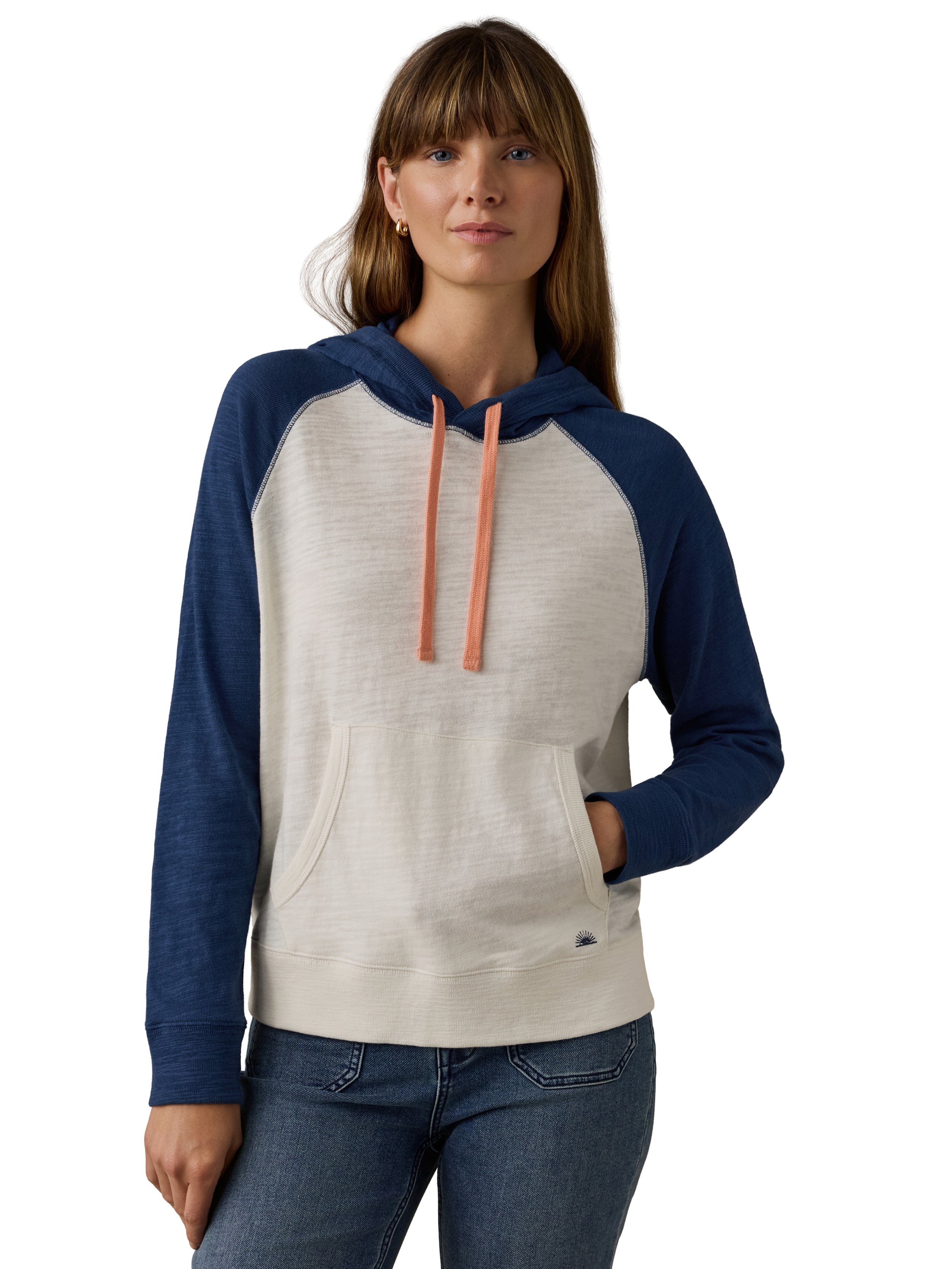 Sunwashed Slub Hoodie - Navy Varsity-Faherty-Happy on Main