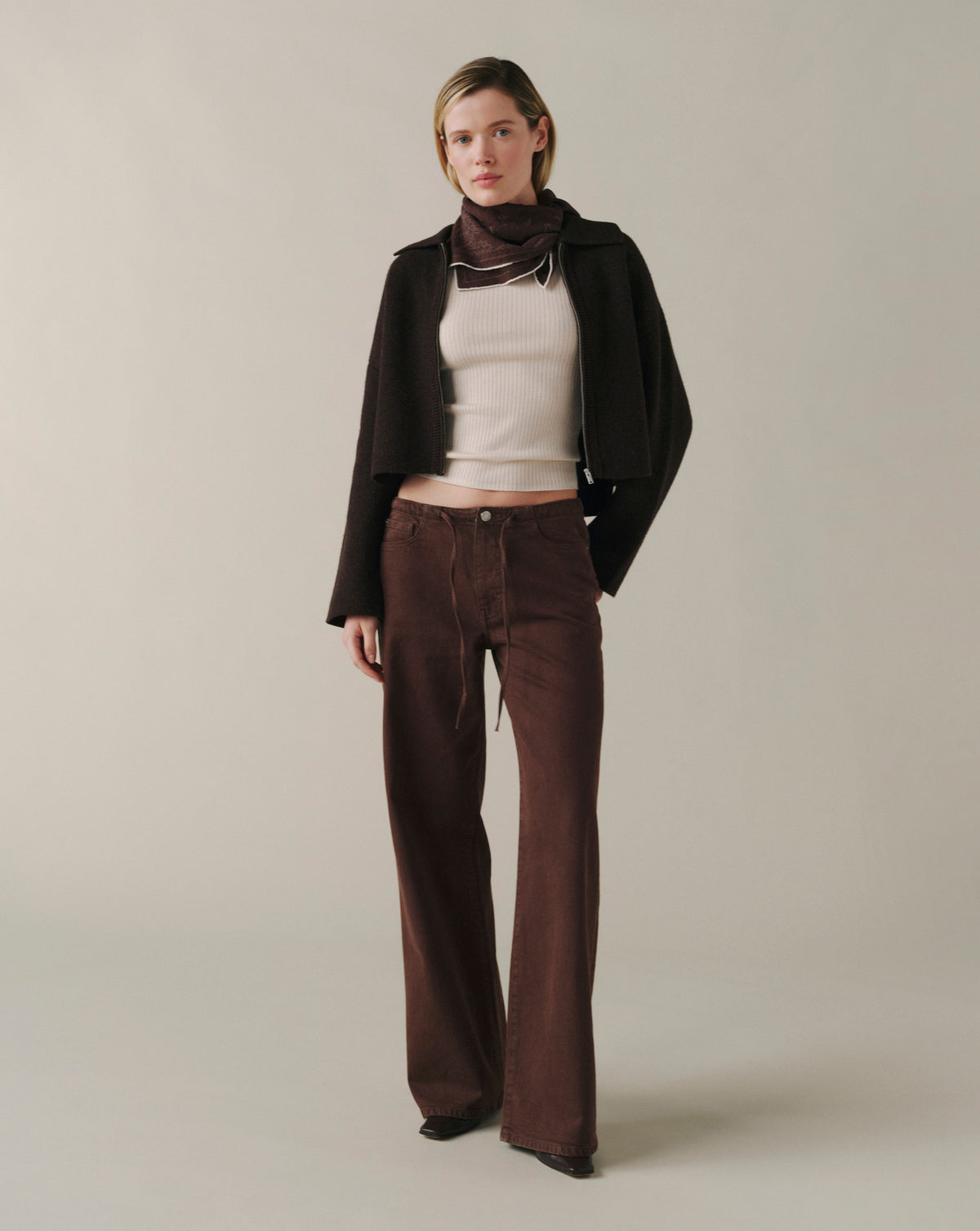 The Big Easy Mid Rise Wide Leg - Dark Roast-DL1961-Happy on Main