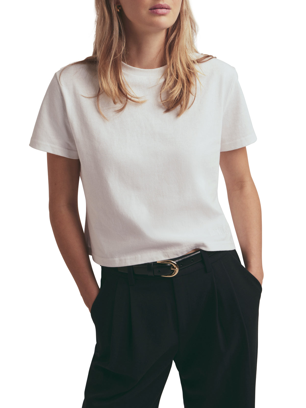 The Organic Favorite Tee - White-Favorite Daughter-Happy on Main