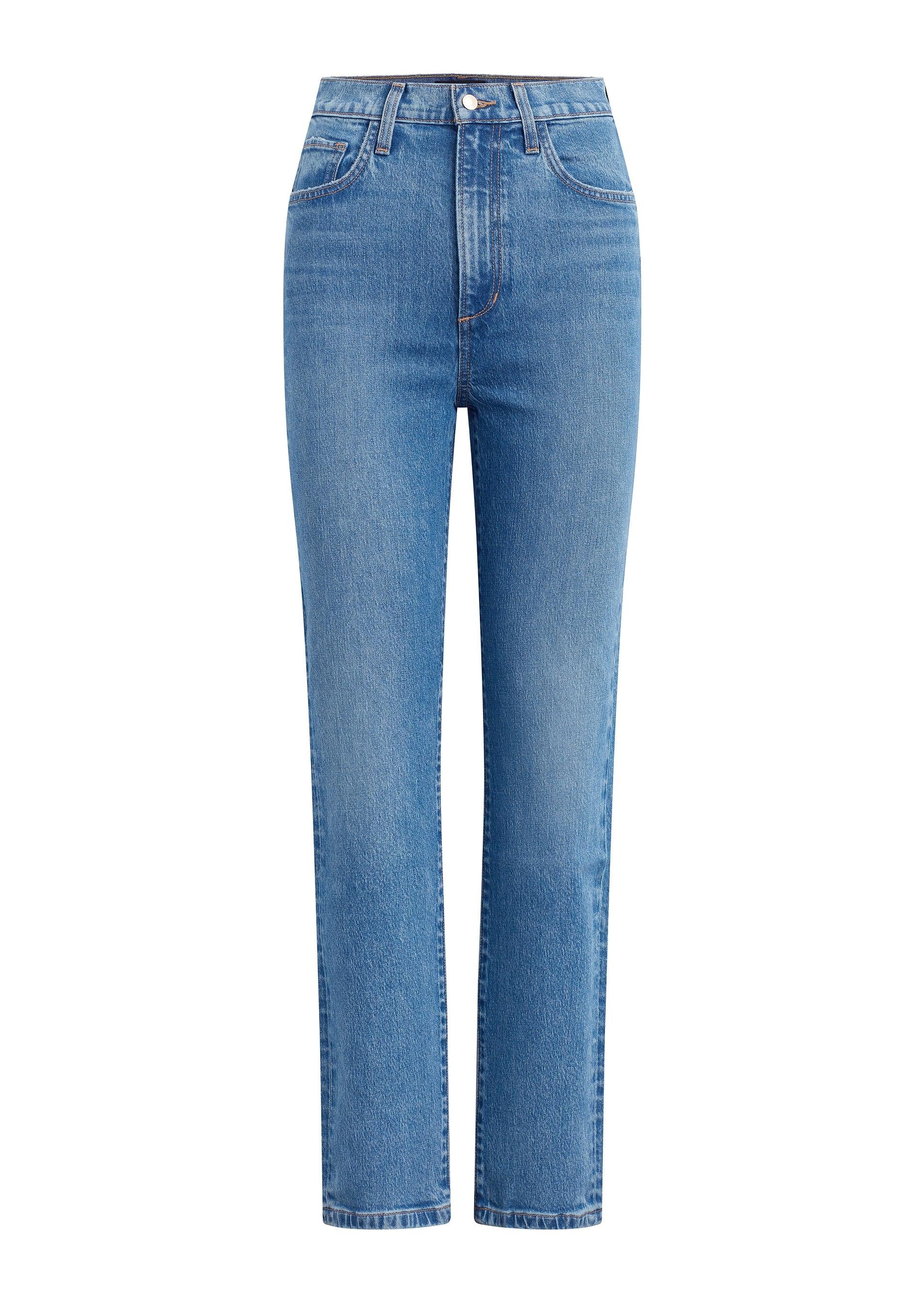 The Valentina Super High Rise Straight-Core Jeans-Happy on Main